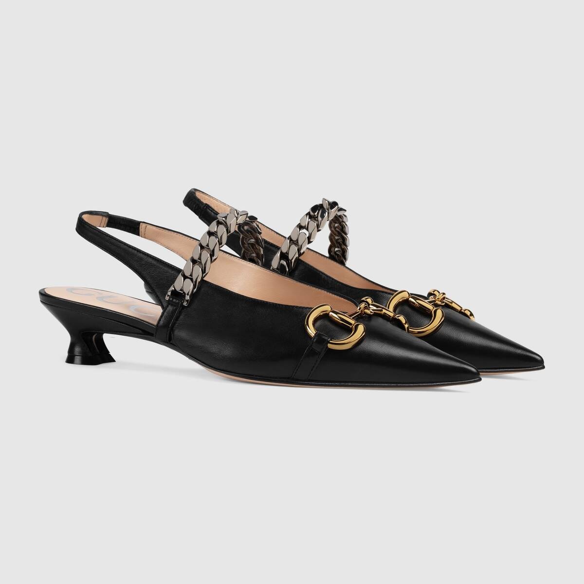 Women's leather pump with Horsebit - 2