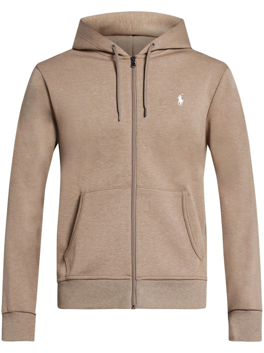 Polo Pony embroidered drawstring hoodie - 1
