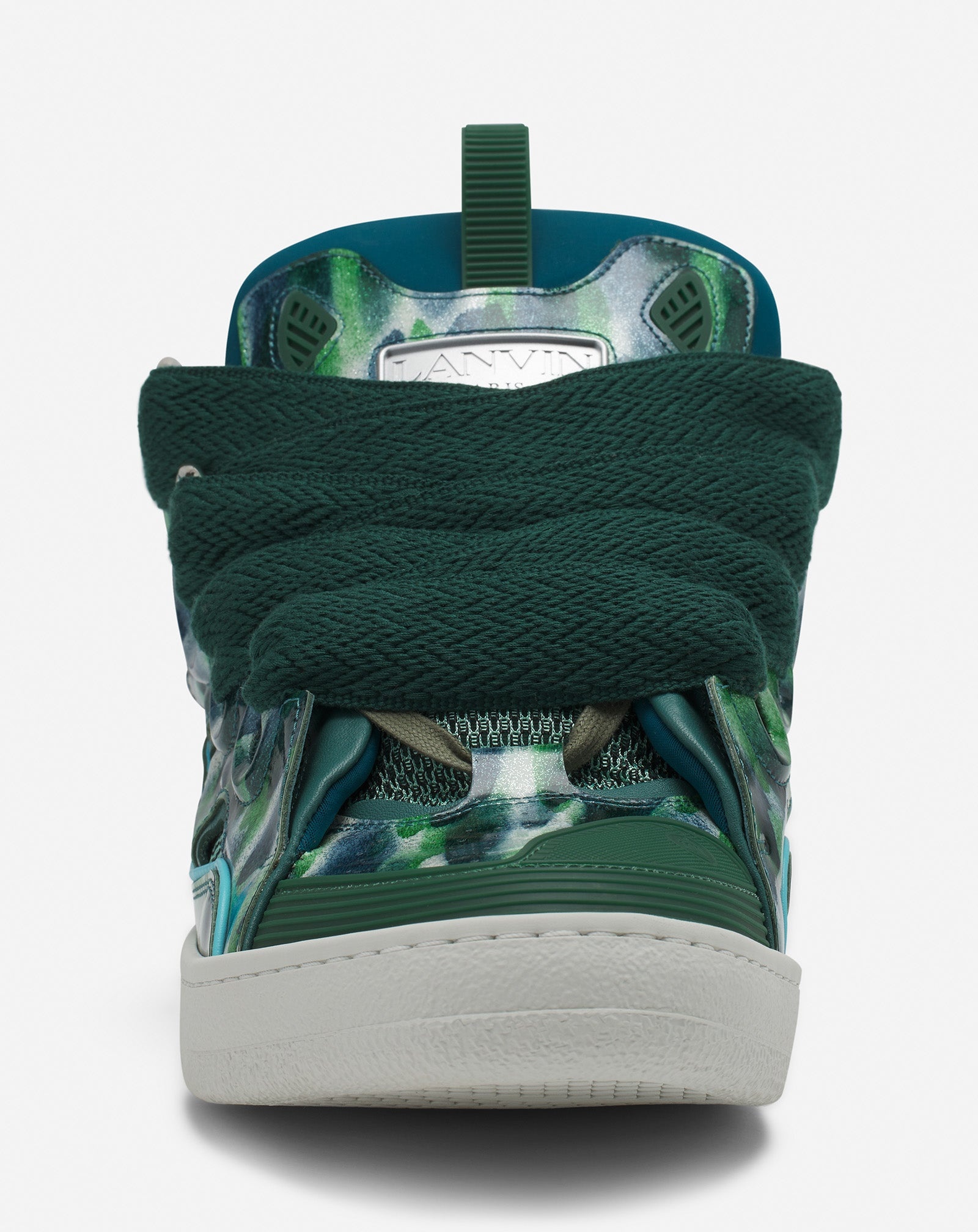 CURB LEATHER SNEAKERS WITH SPARKLES - 7