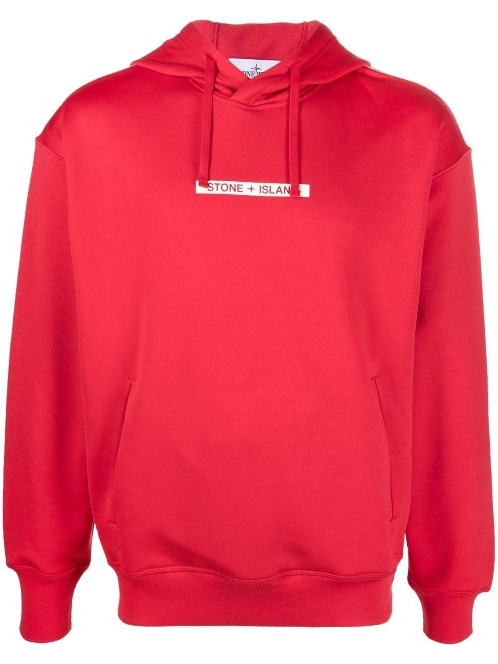 box logo-print hoodie - 1