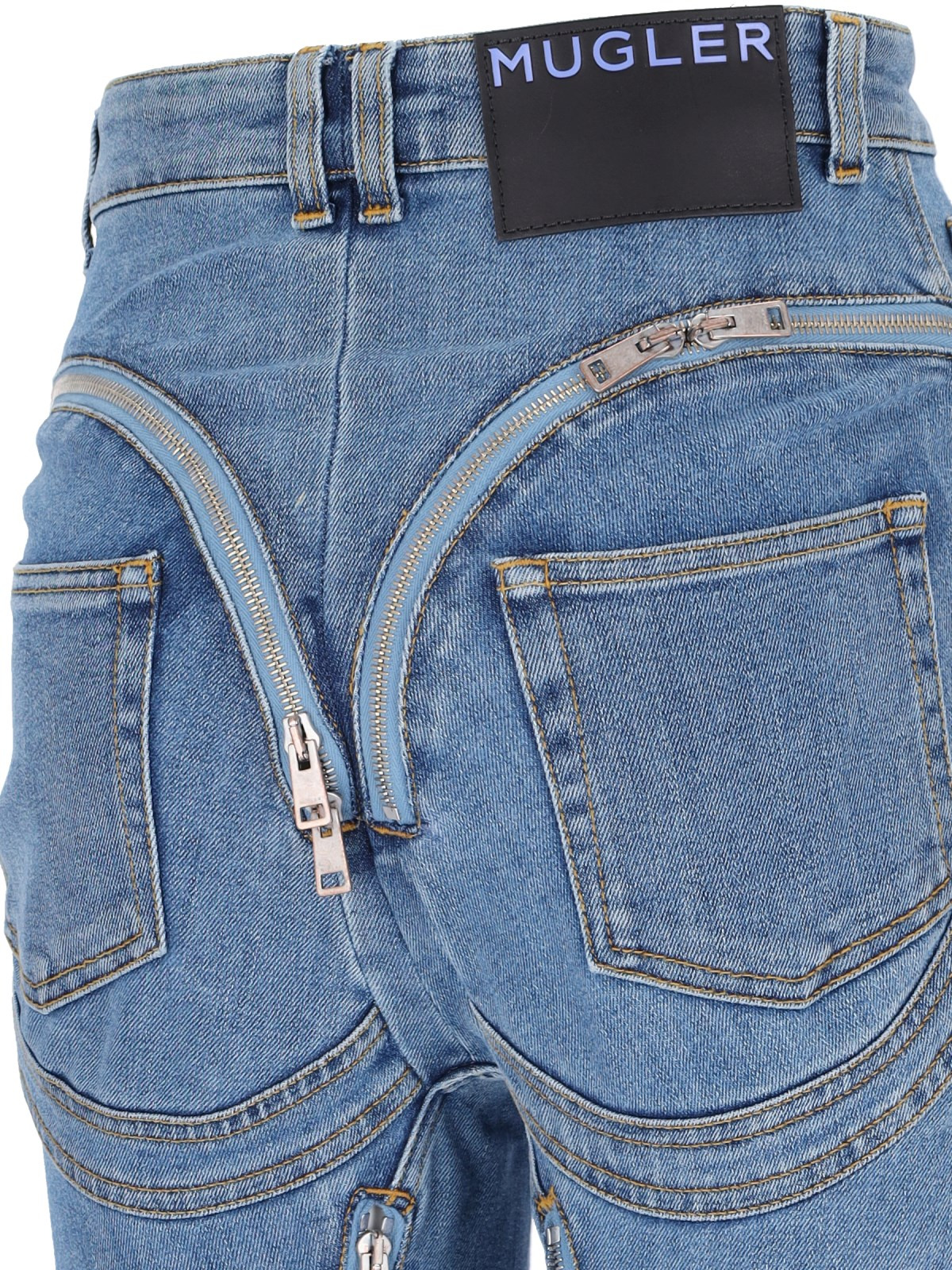 'ZIPPED SPIRAL' JEANS - 5