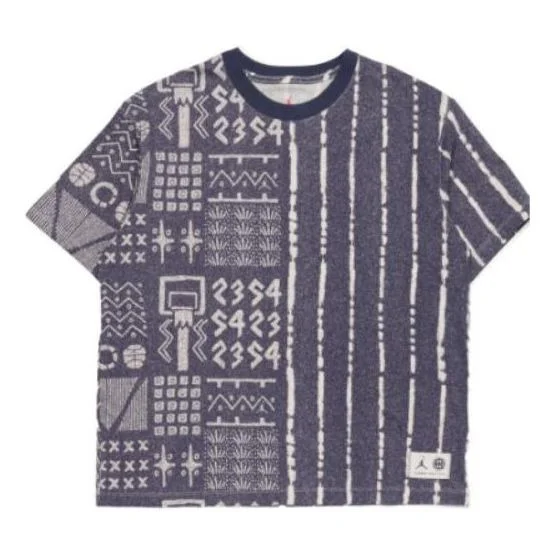 공기 요르단 Quai 54 그래픽 T 셔츠 'Neutral Indigo' DV6291-511 - 1