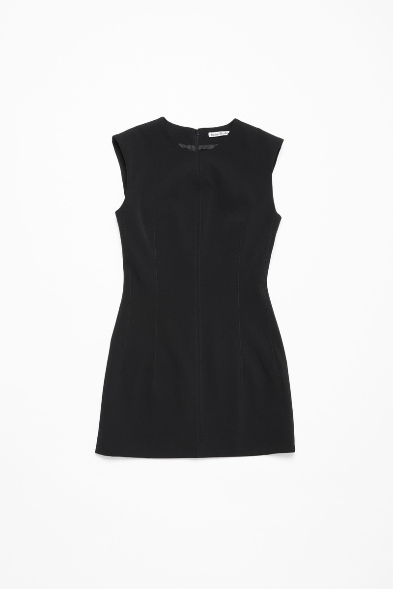 Short sleeve sleeve dress - Black - 1