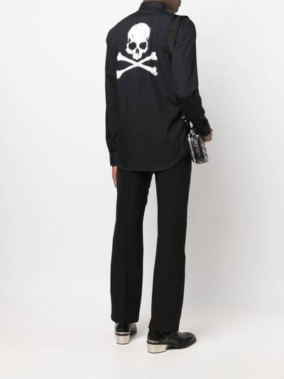 PHILIPP PLEIN logo-plaque detail shirt outlook