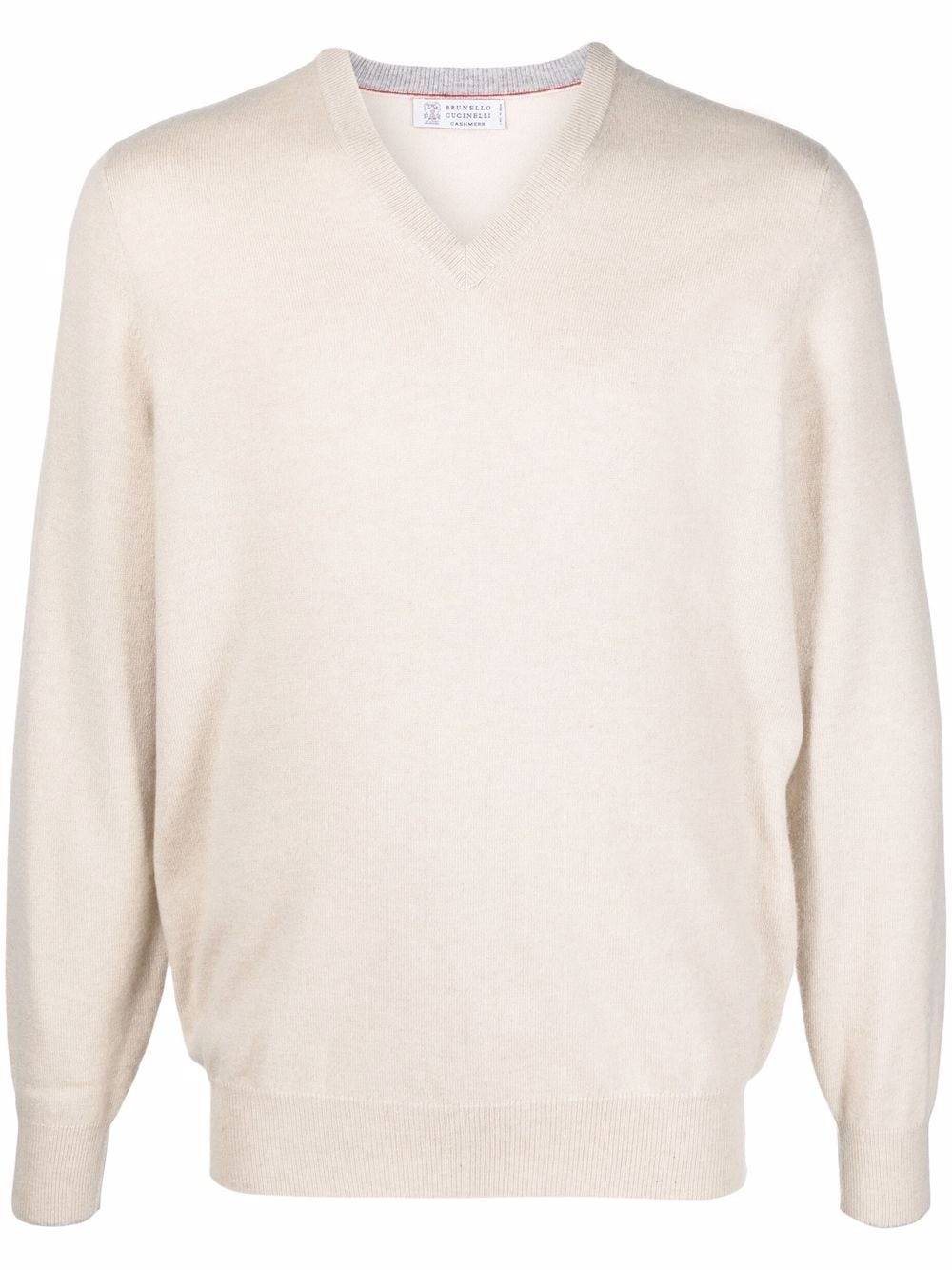 long-sleeve cashmere jumper - 1