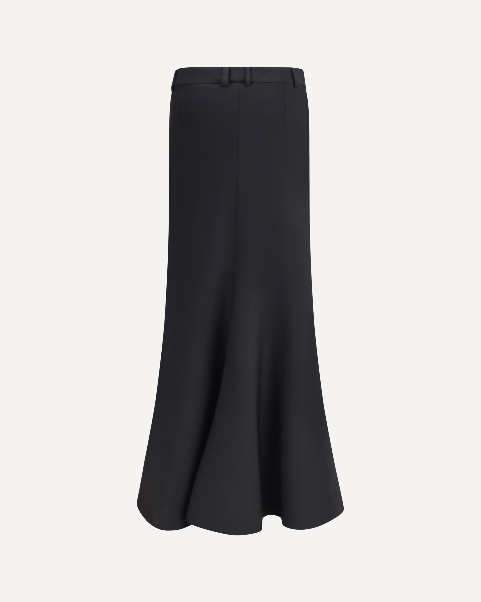 Godet Maxi Skirt in virgin wool - 2