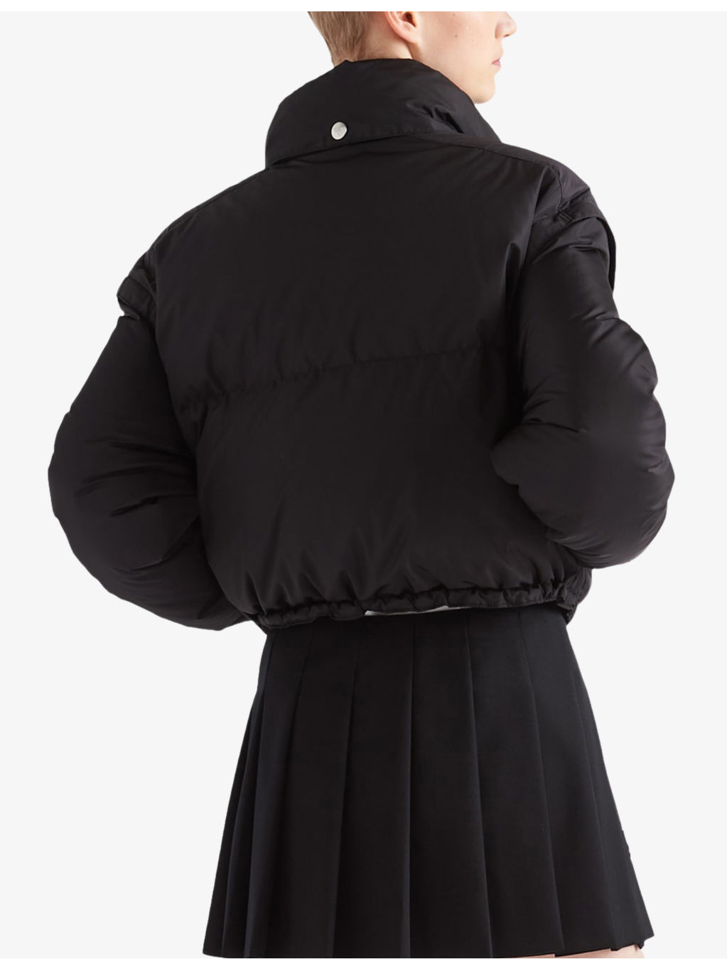Re Nylon Cropped Padded Down Jacket - 4