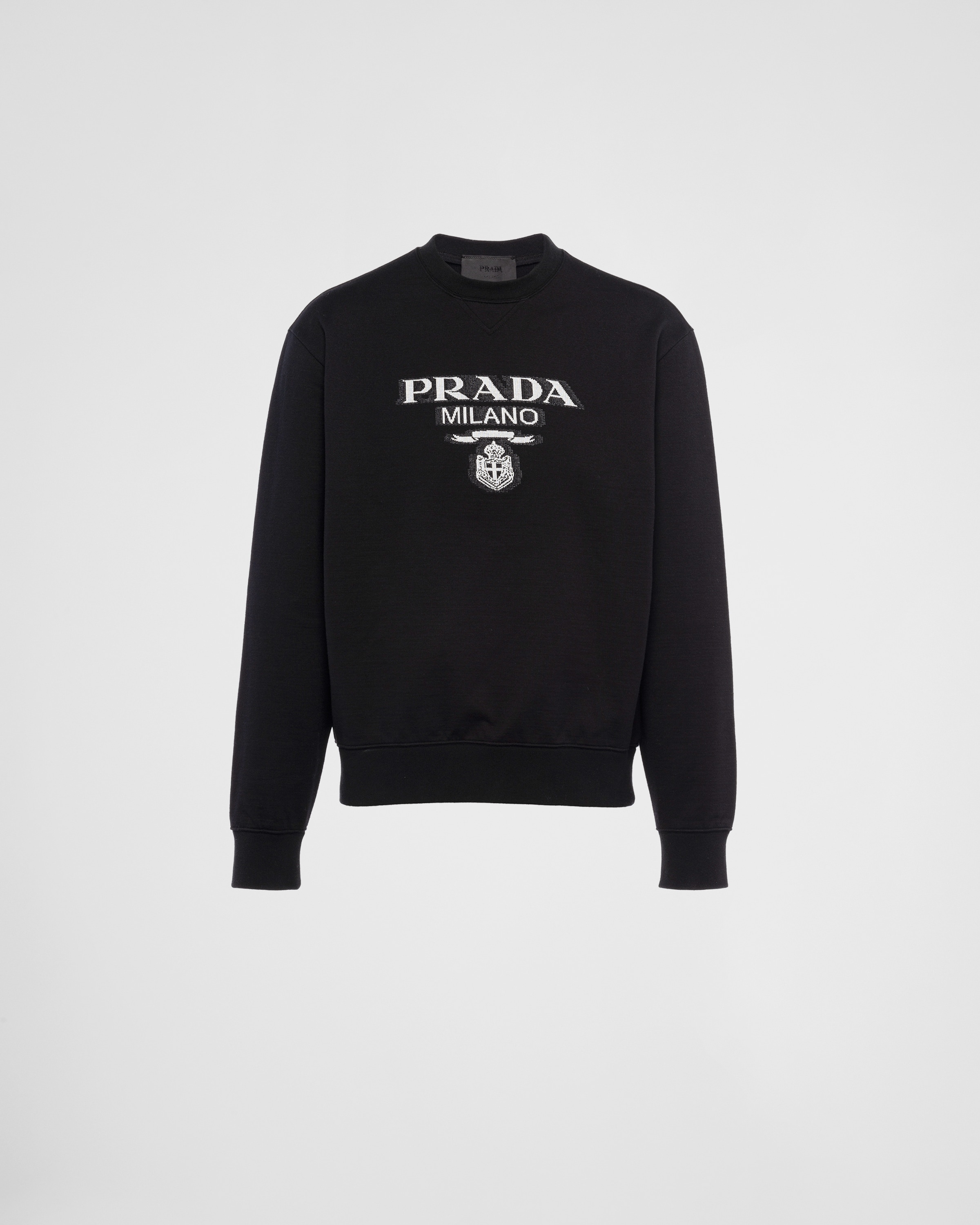 Oversized cotton jersey logo sweatshirt - 1
