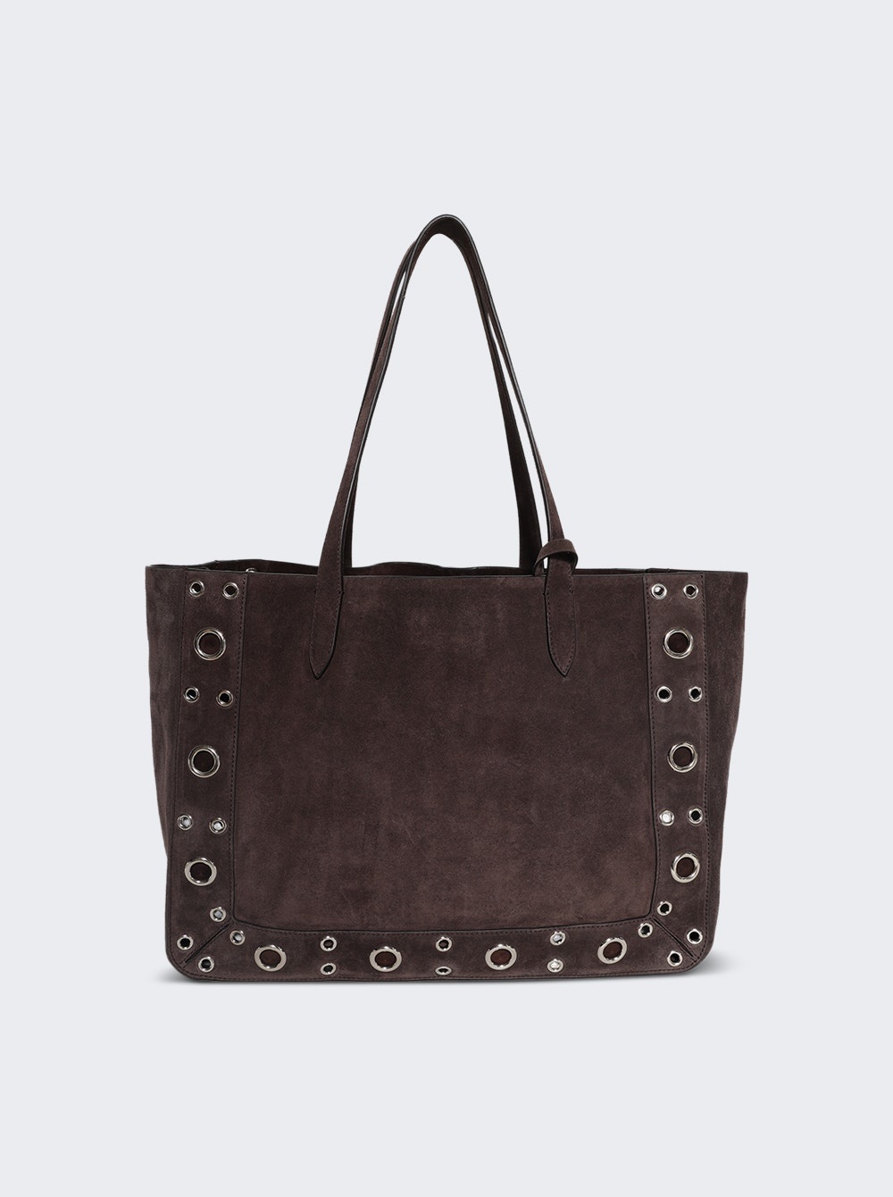 Medium NellcÔte Suede Shopping Tote Testa Di Moro - 5