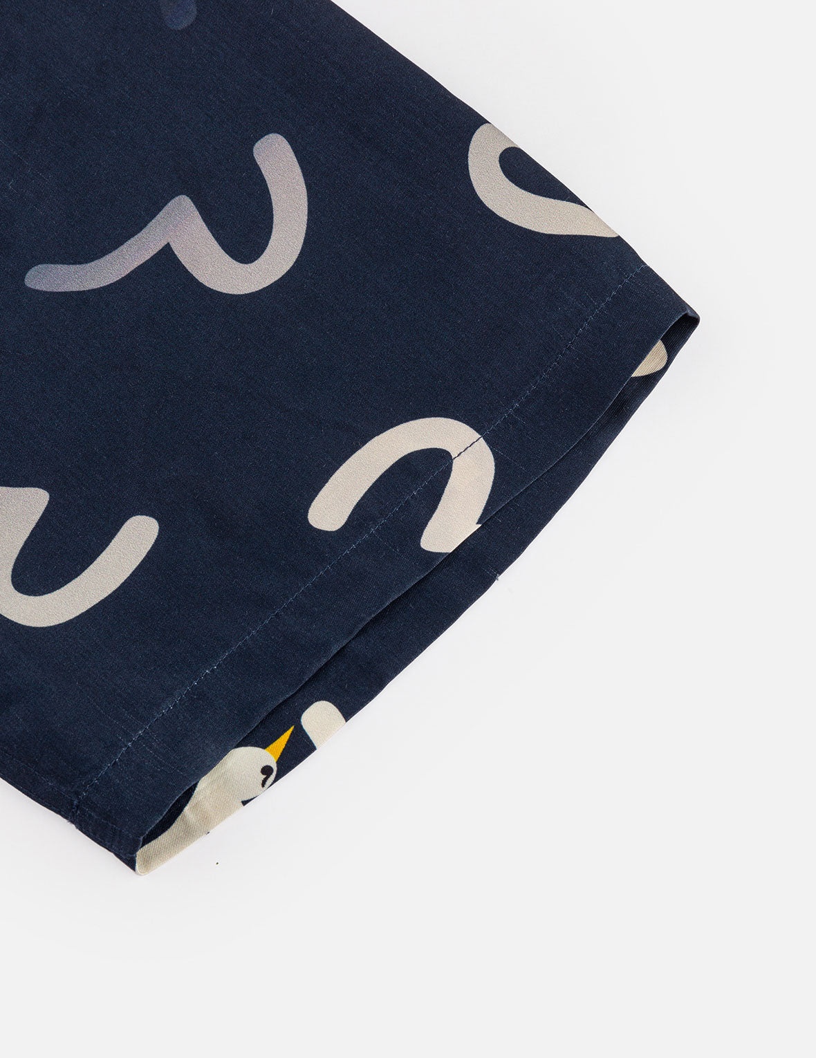 Allover Seagull Print Boxy Short-Sleeve Shirt - 8