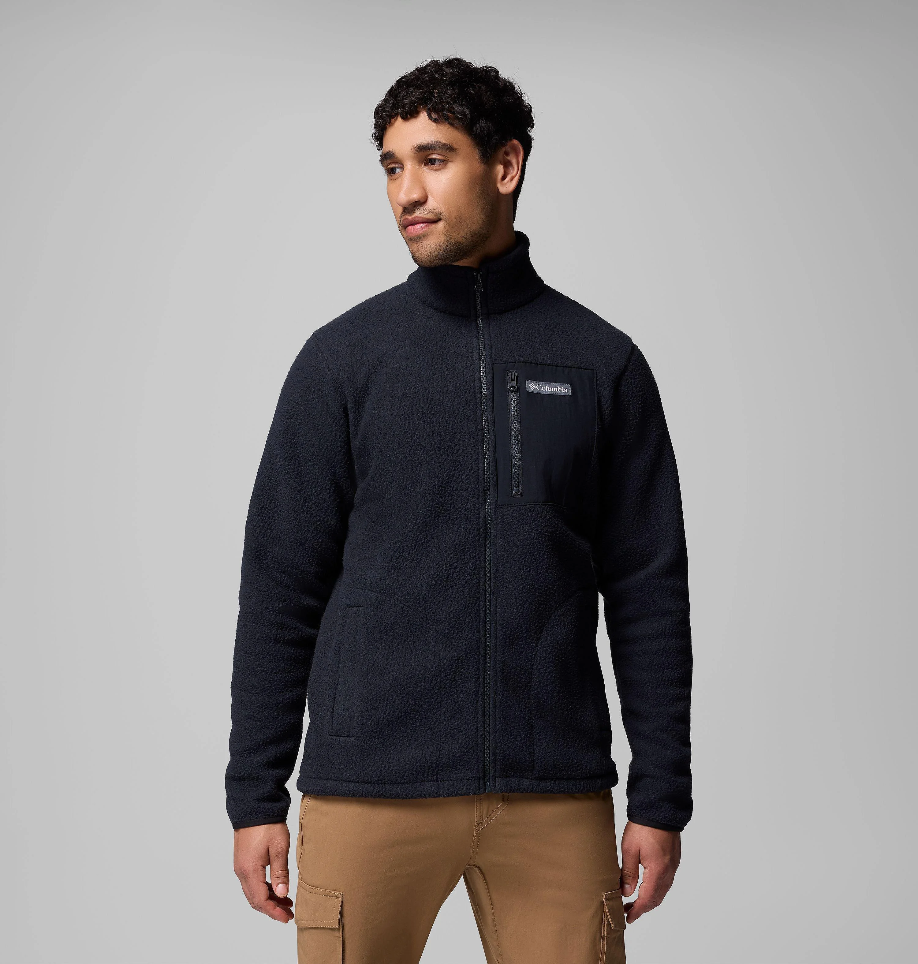 Men's Jasper Ridge Pebbled Full Zip Fleece - 1