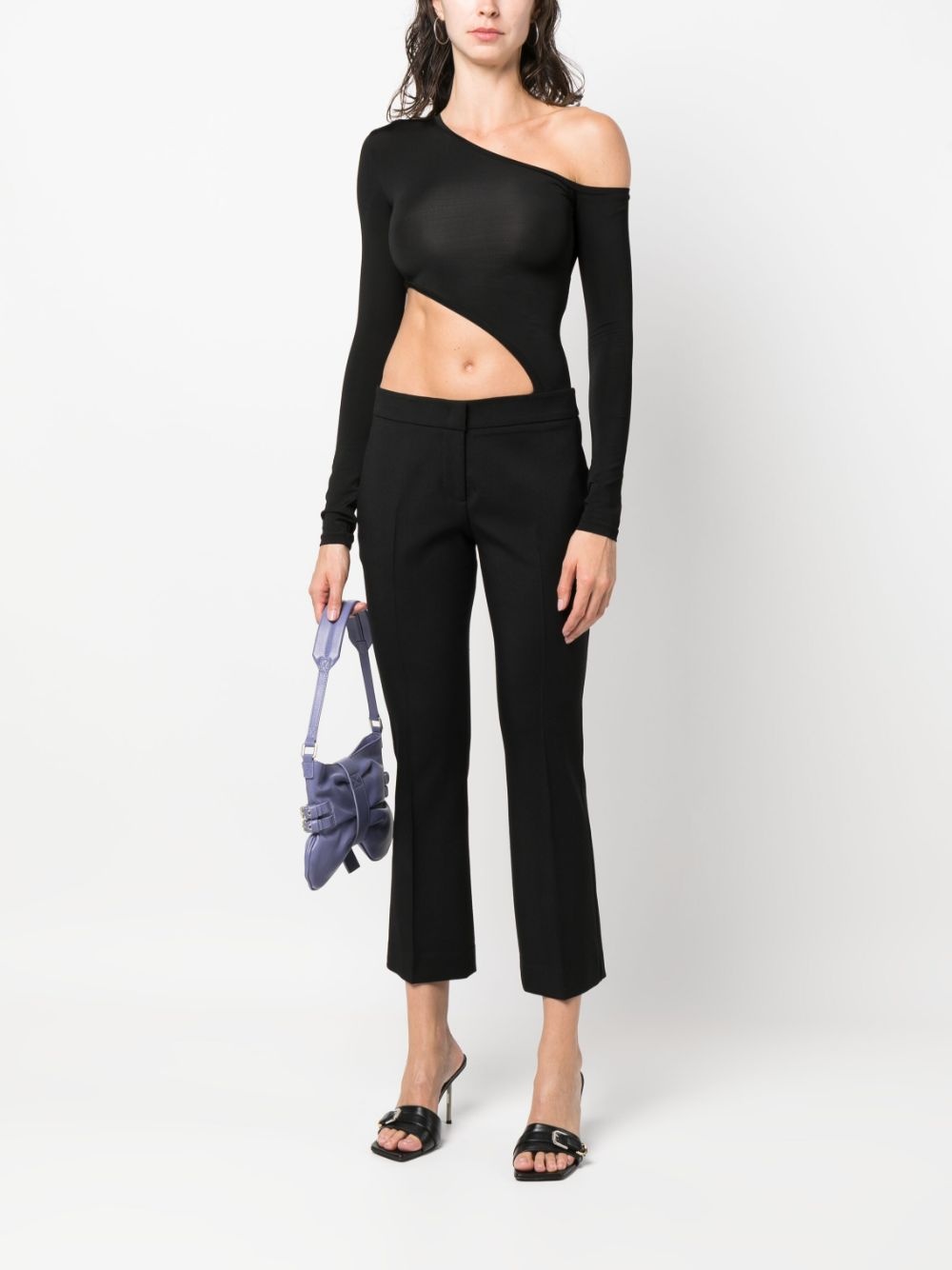 low-rise cropped trousers - 2