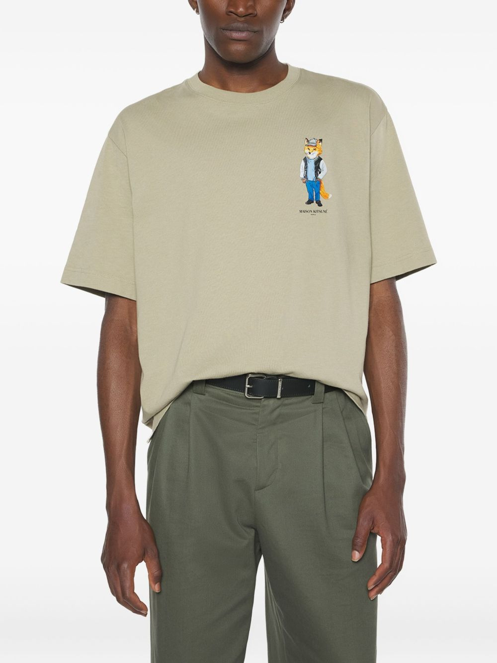 fox-graphic cotton T-shirt - 3