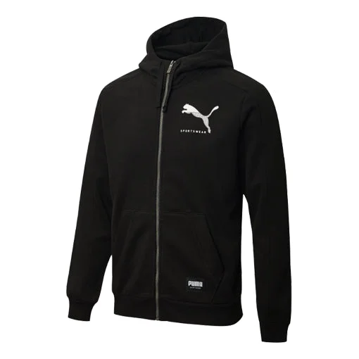 PUMA Athletics Hooded Sports Jacket Black 586542-51 - 1