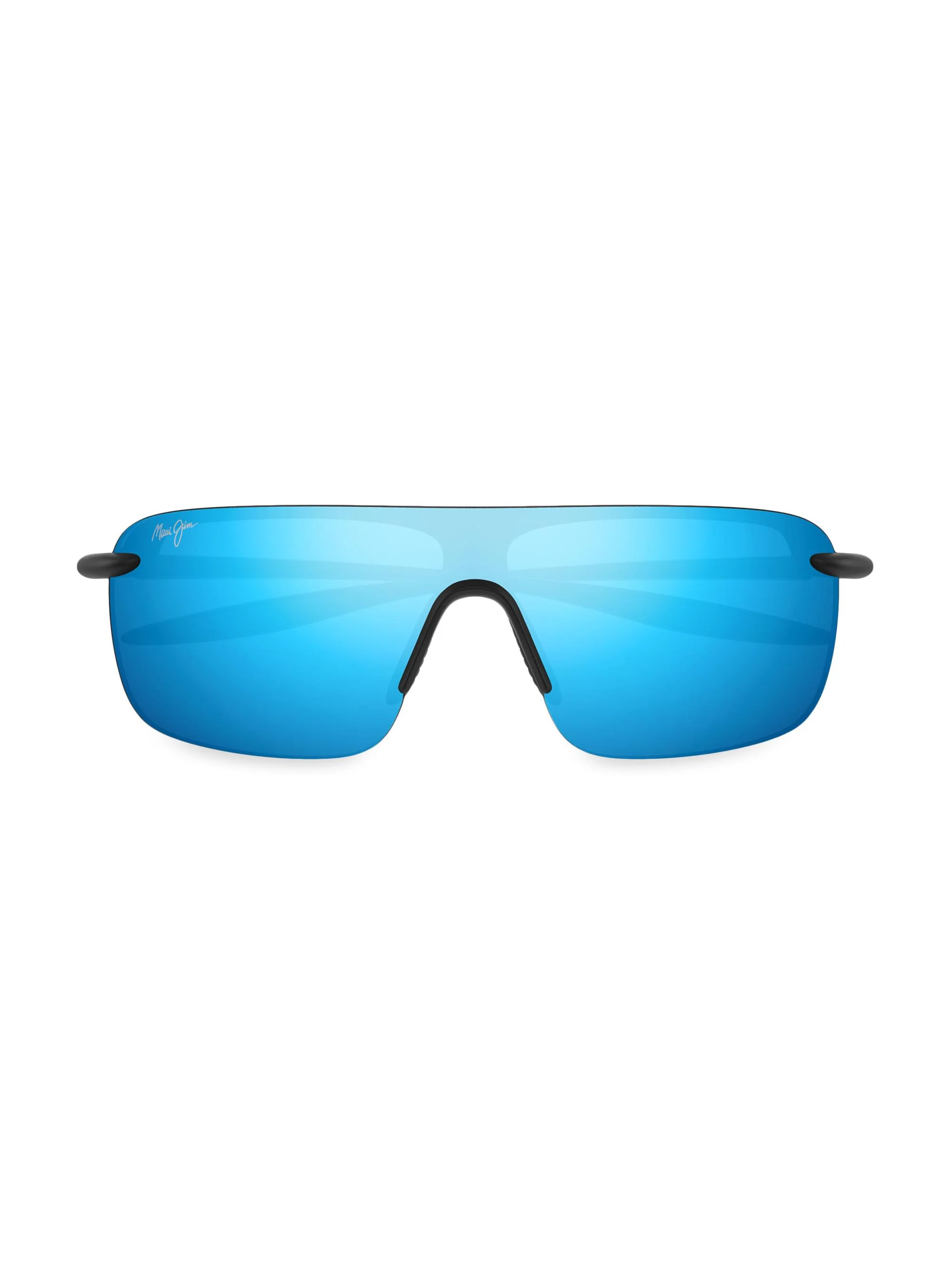 Men's Ekolu Palulu 99MM Shield Sunglasses - Black Blue - 1