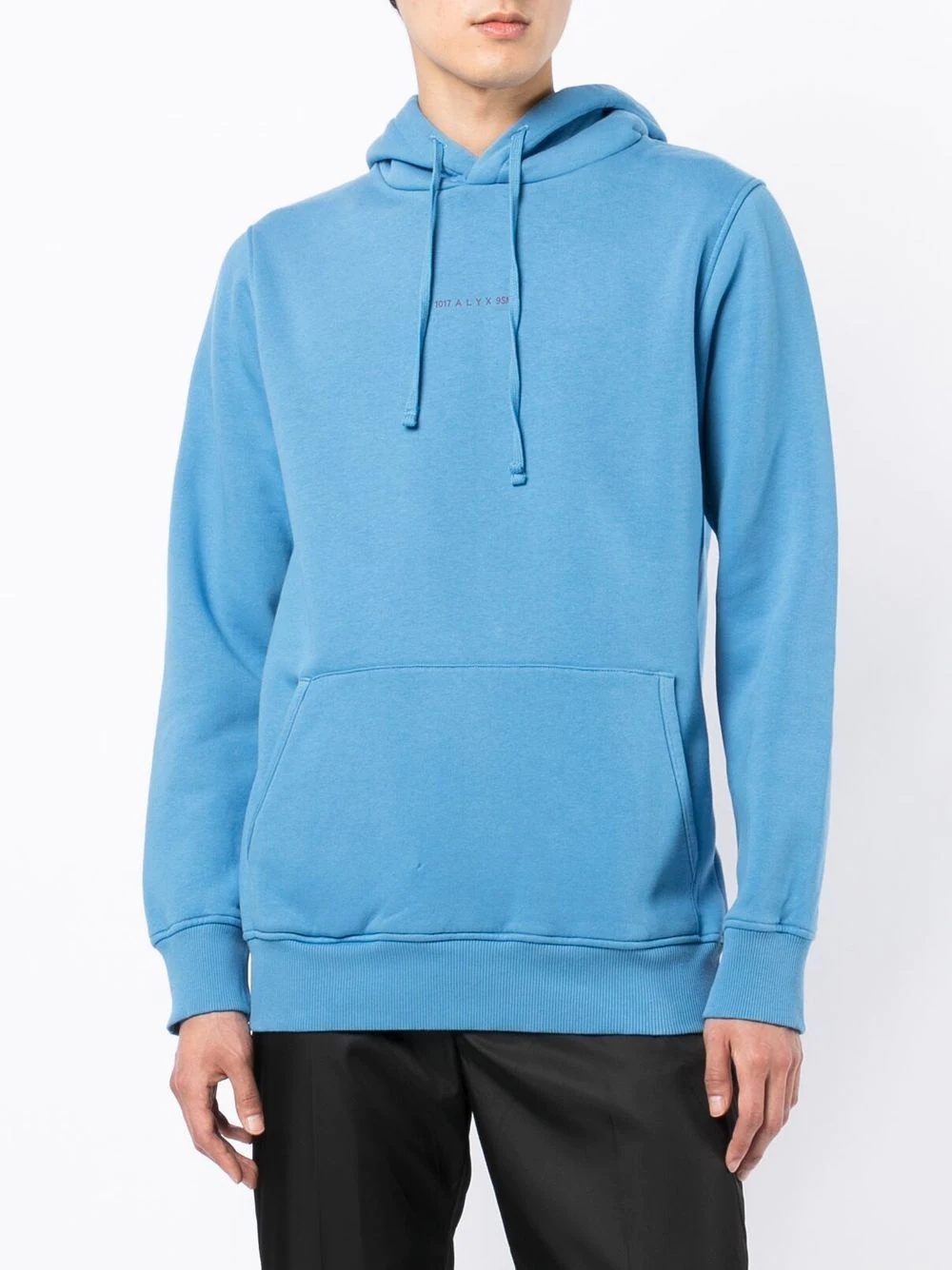 logo-print drawstring hoodie - 3