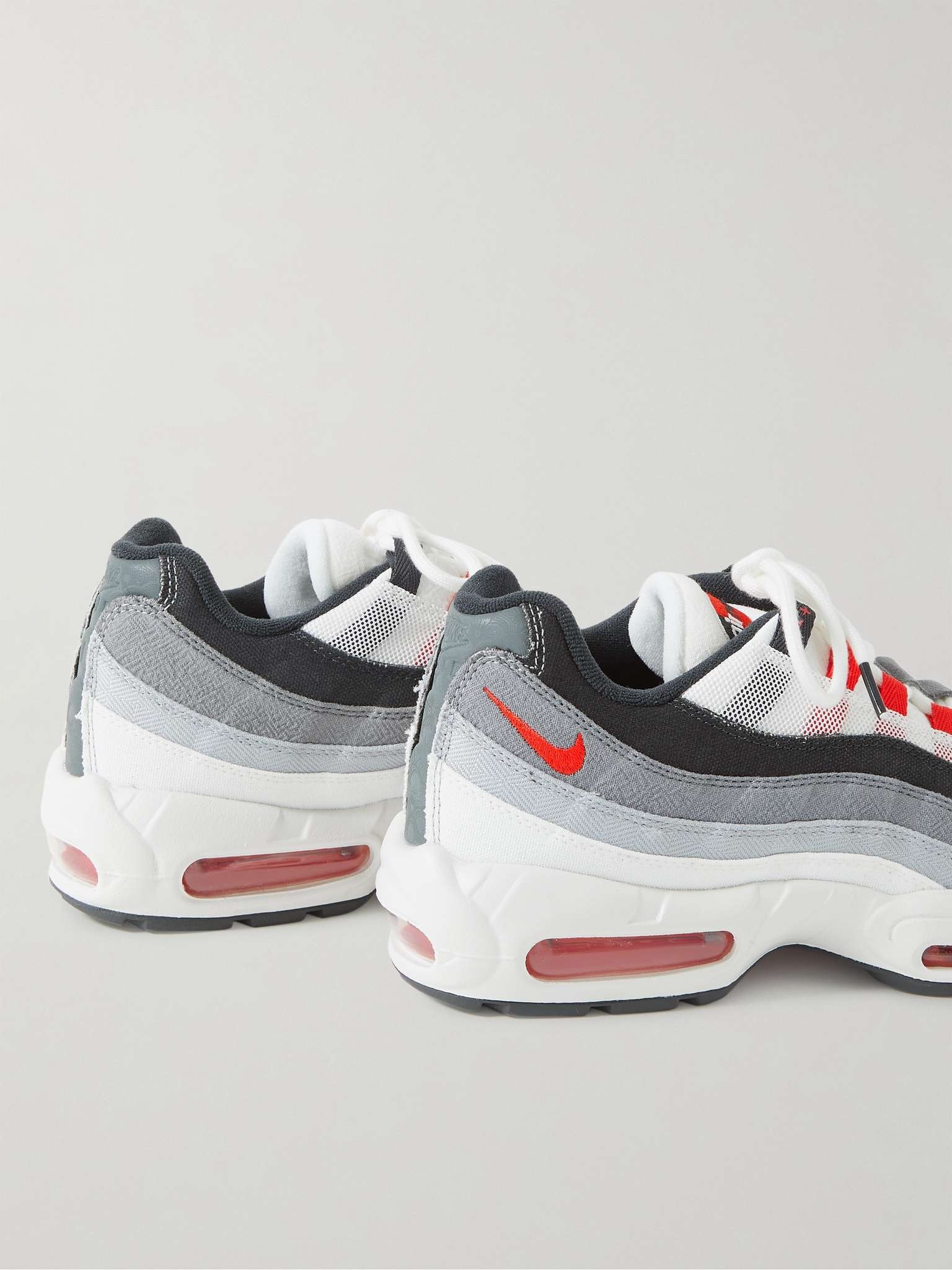 Air Max 95 QS Suede-Trimmed Panelled Canvas and Mesh Sneakers - 5