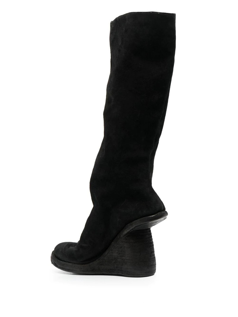 asymmetric-heel 무릎 부츠 3