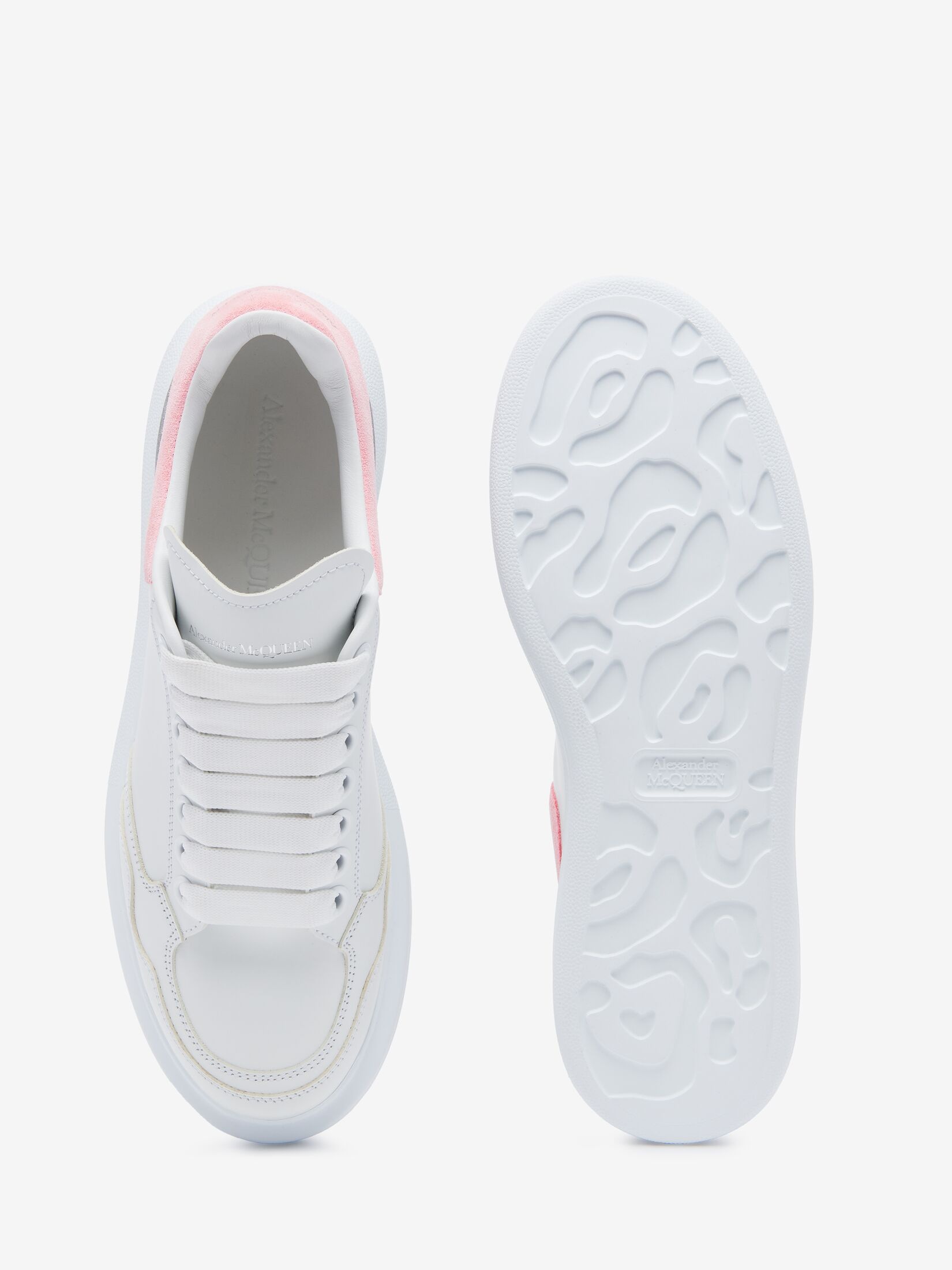 Women's Oversized Sneaker in White/cherry Blossom Pink - 5