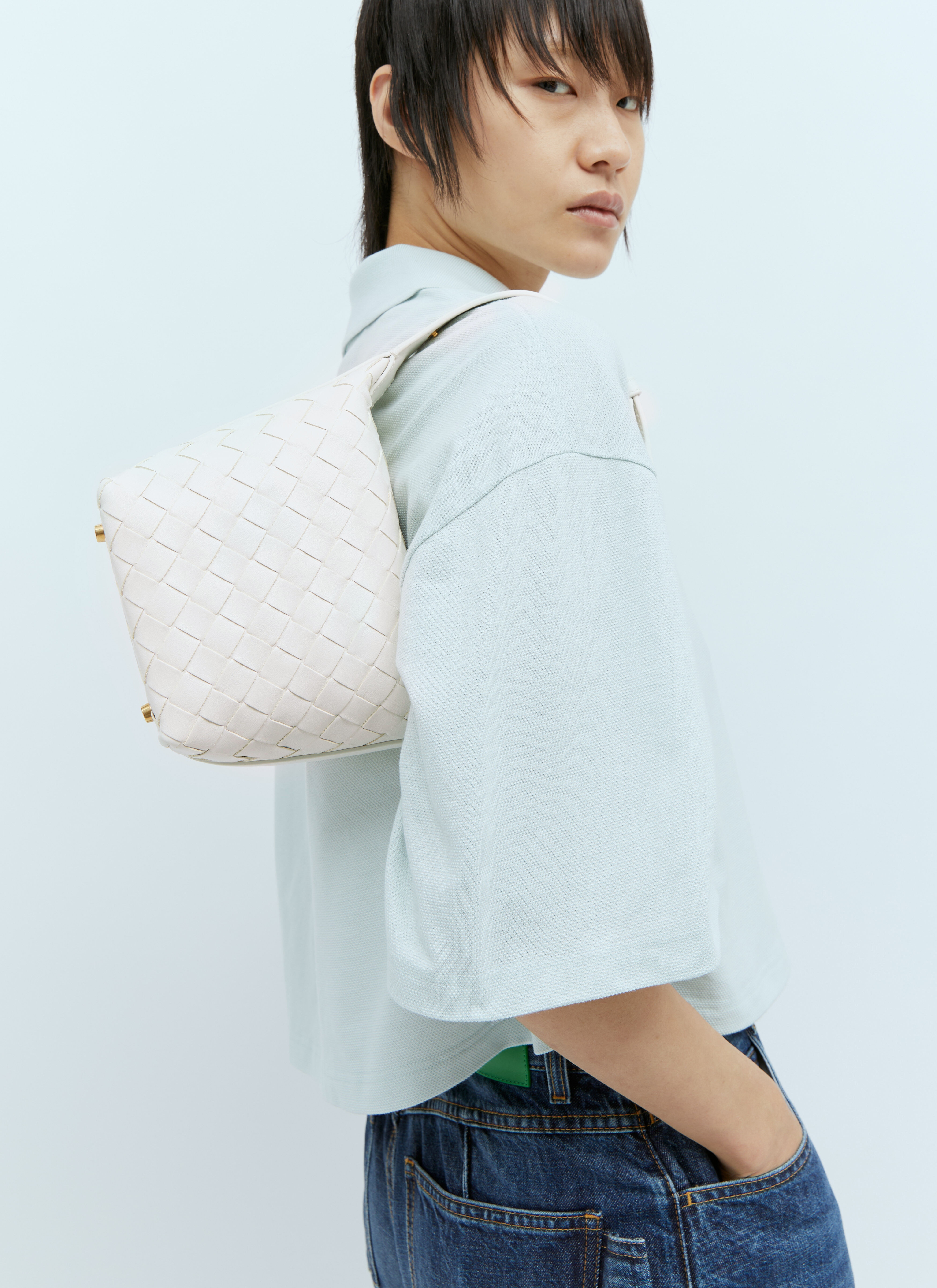 【関税込み】Bottega Veneta ホワイト Candy Wallace バッグ Bottega Veneta Candy Wallace Handbag | lncc | REVERSIBLE