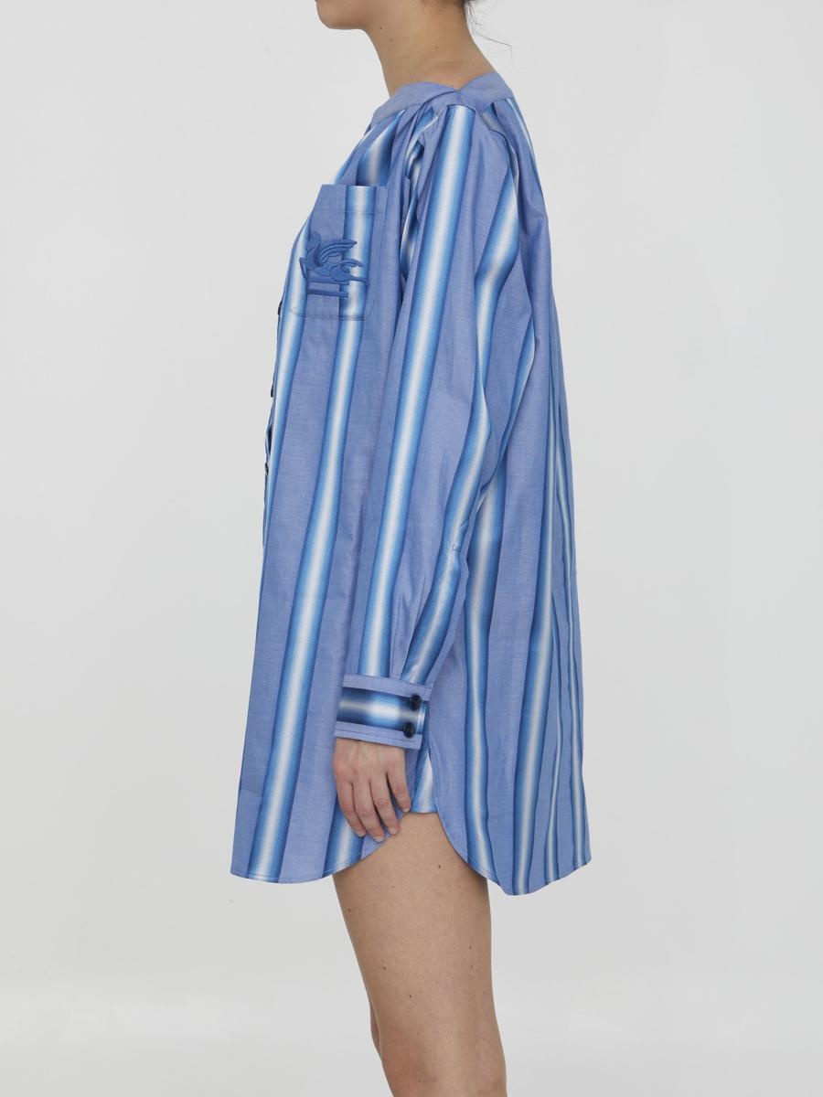 ワンピース Etro Striped Shirt Dress Etro ETRO STRIPED SHIRT DRESS | baltini | REVERSIBLE