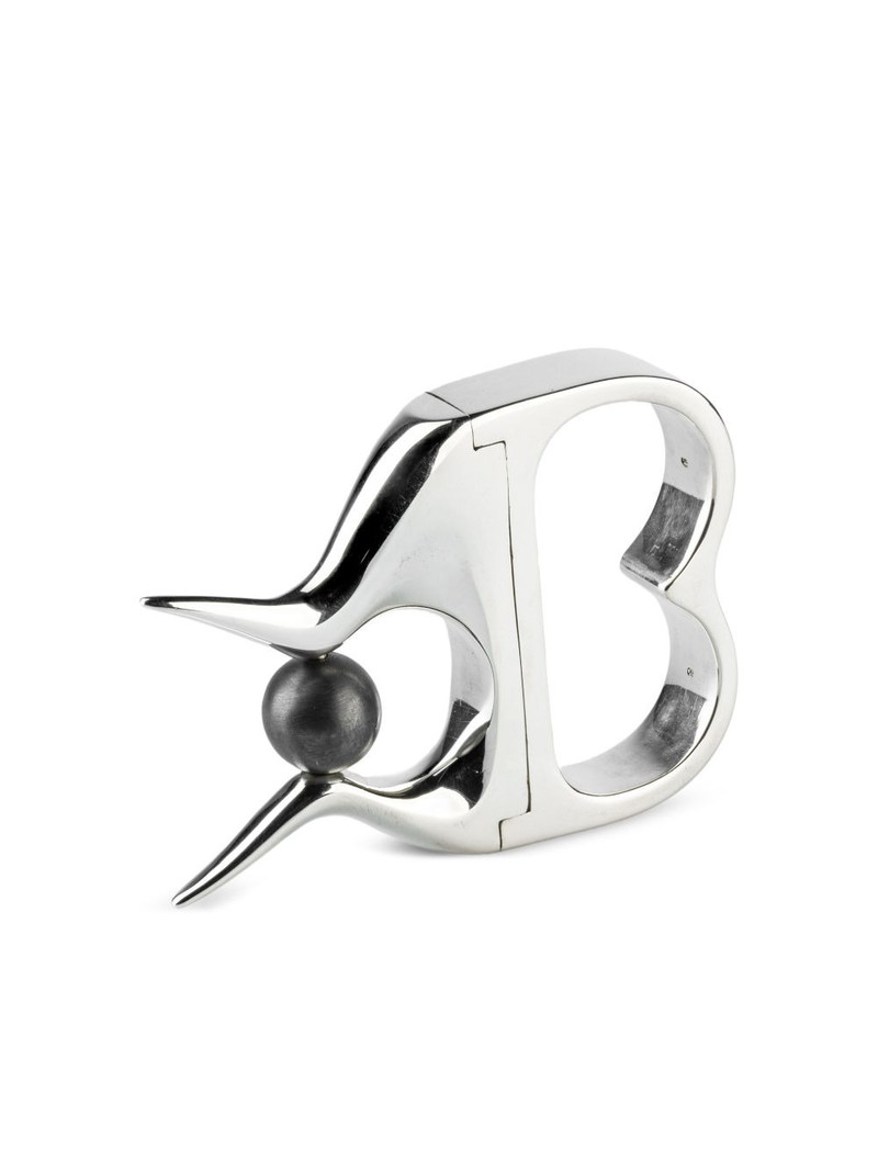 Parts of Four sterling silver Double Plate ring outlook