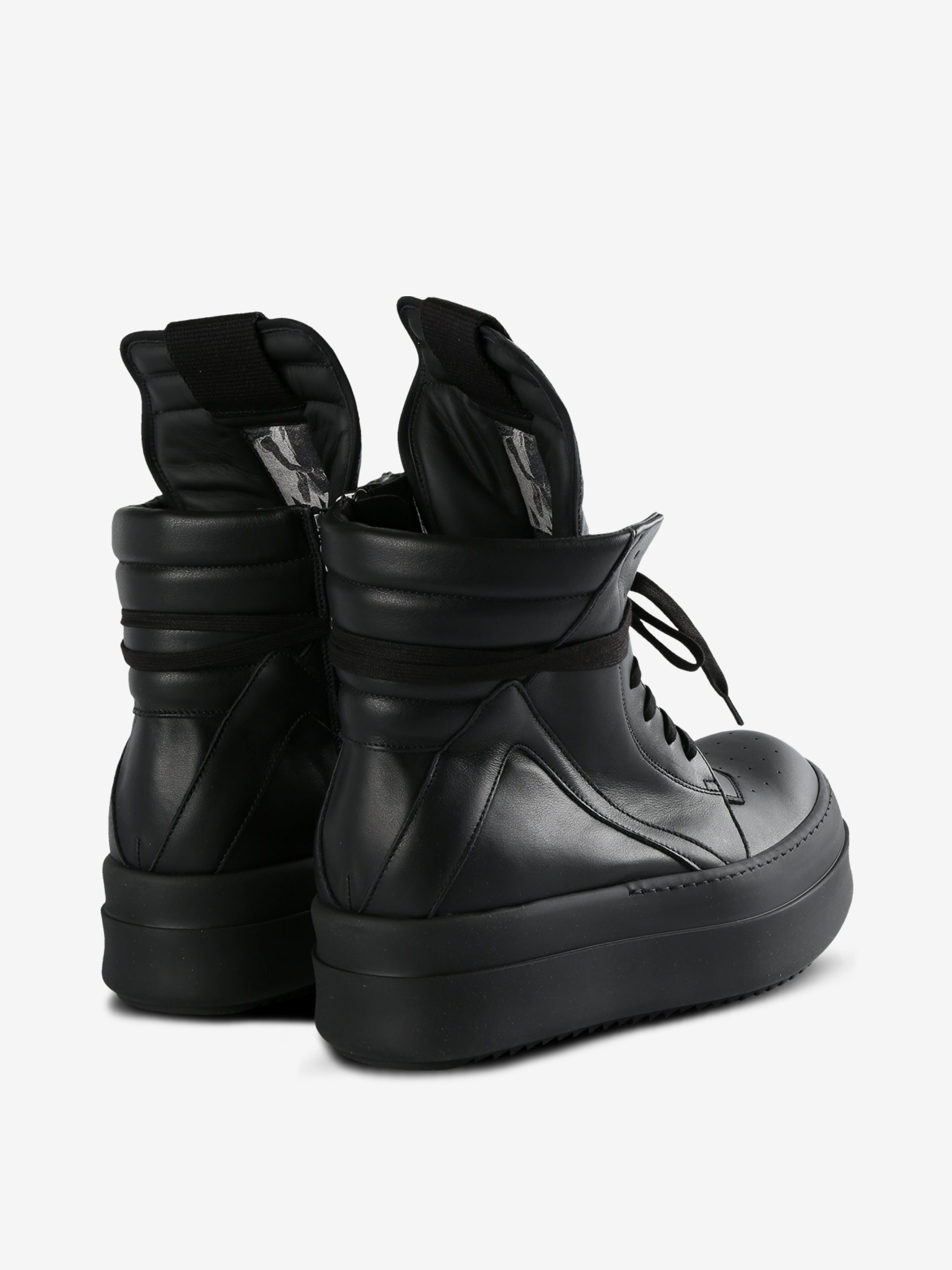 RICK OWENS - Men Scarpe In Pelle Mega Bumper Sneakers - 3
