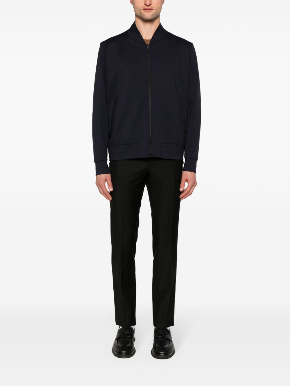 stretch-jersey bomber jacket - 2