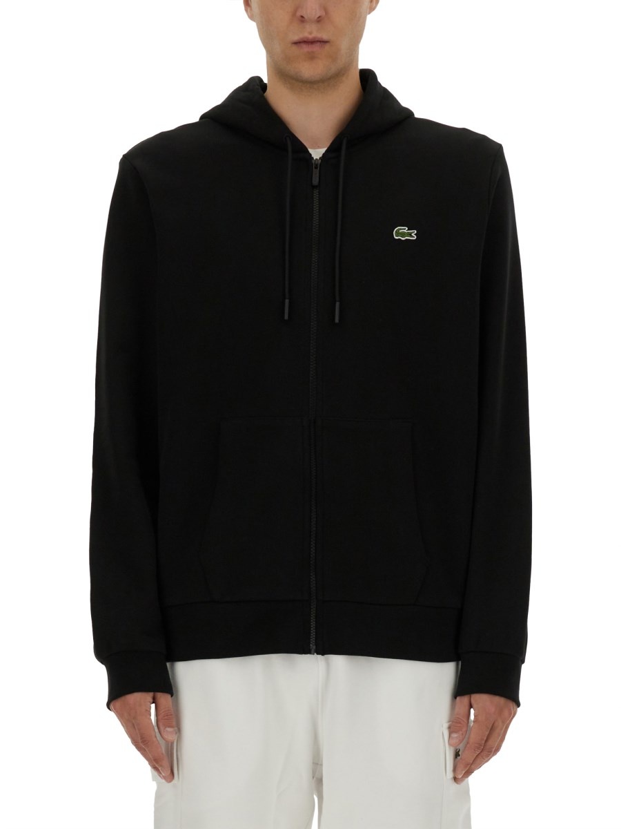 COTTON HOODIE WITH ZIPPER - 1