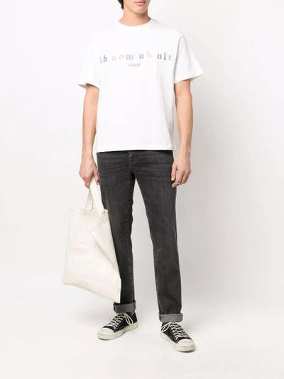 ih nom uh nit logo-print cotton T-shirt outlook