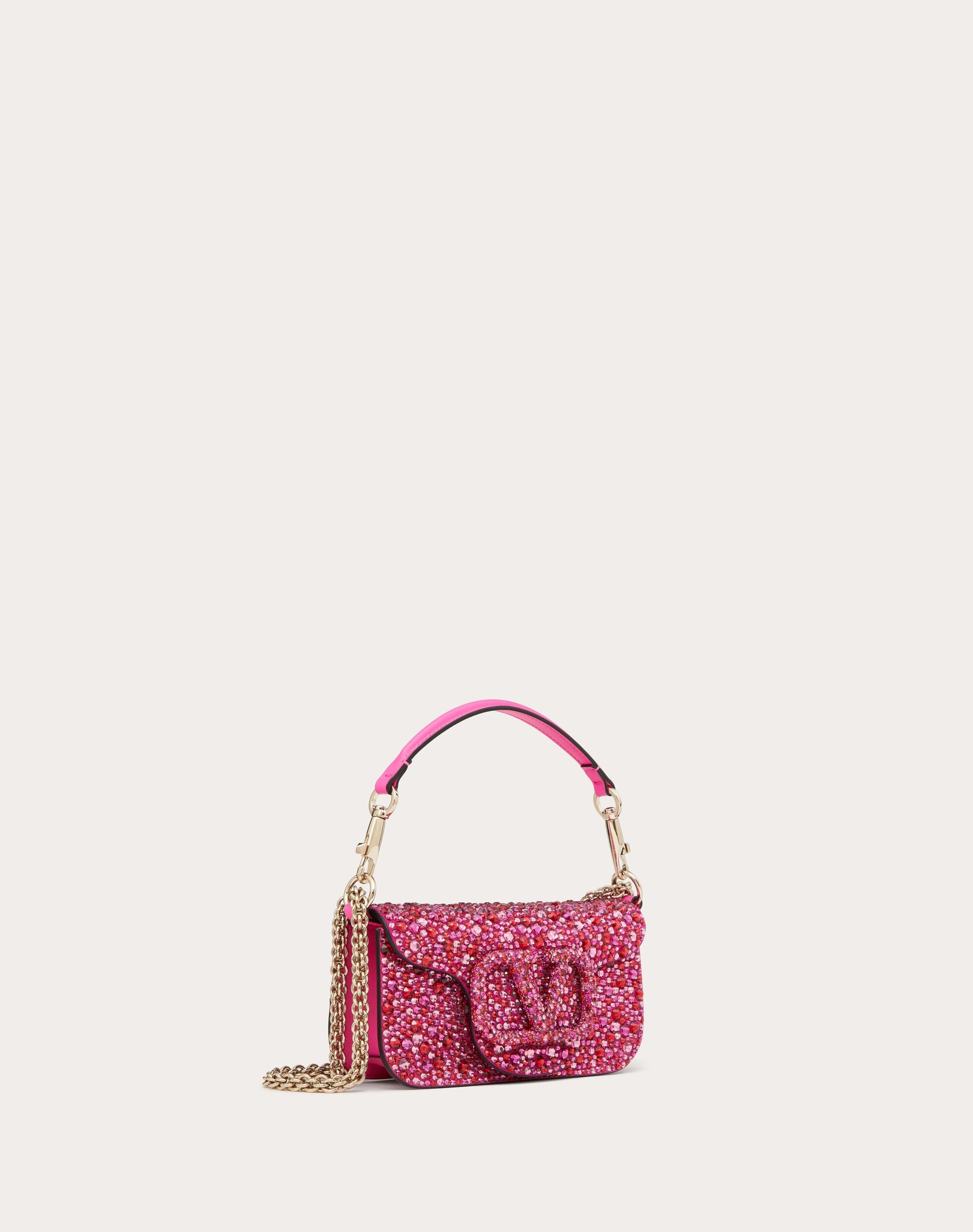 Small Locò Sequined Silk Top Handle Bag