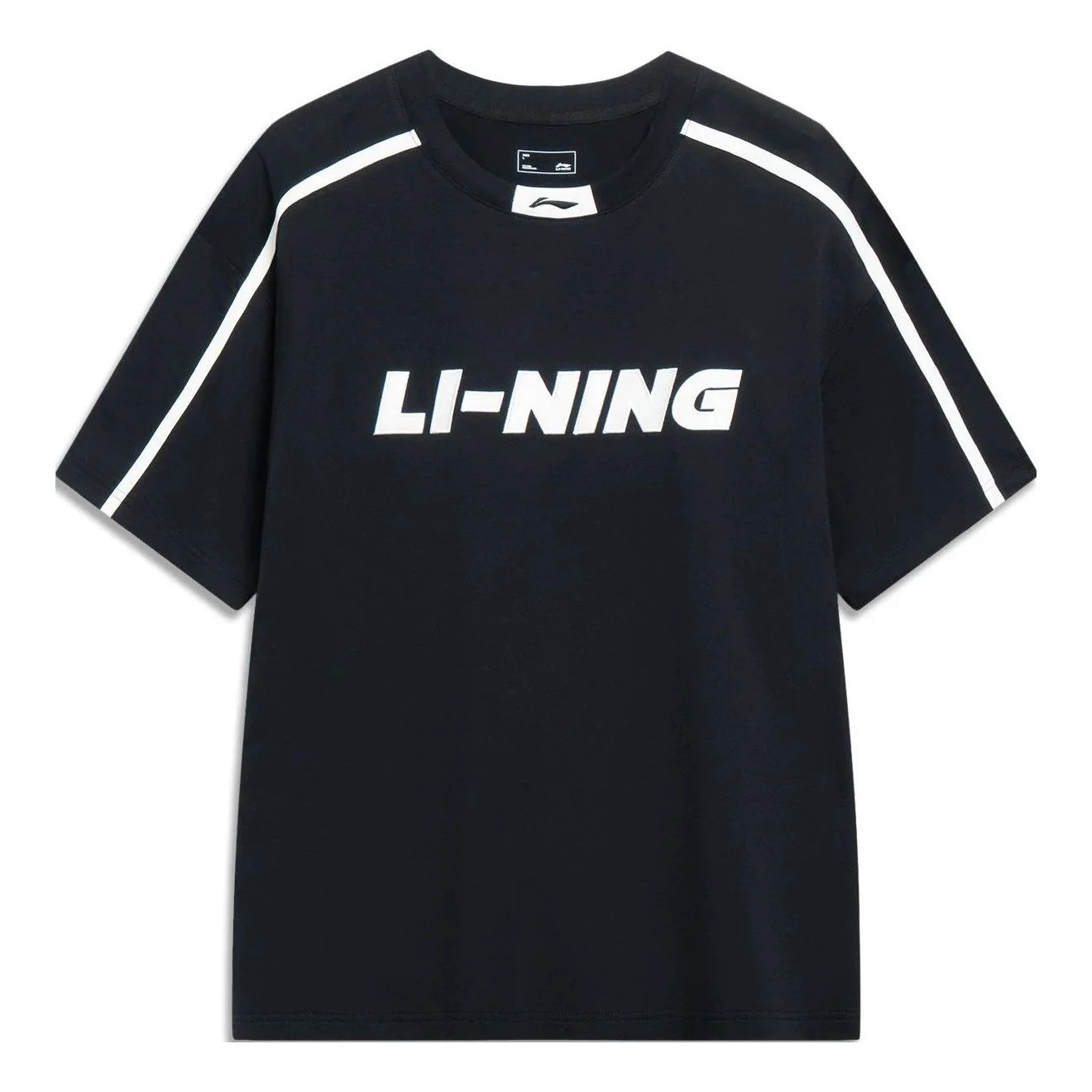 Li-Ning Sports Fashion Graphic T-shirt 'Black White' AHST565-2 - 1