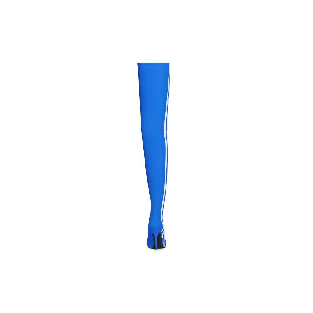 Women's Balenciaga / Adidas Knife 110mm Over-the-knee Boot in Blue - 4