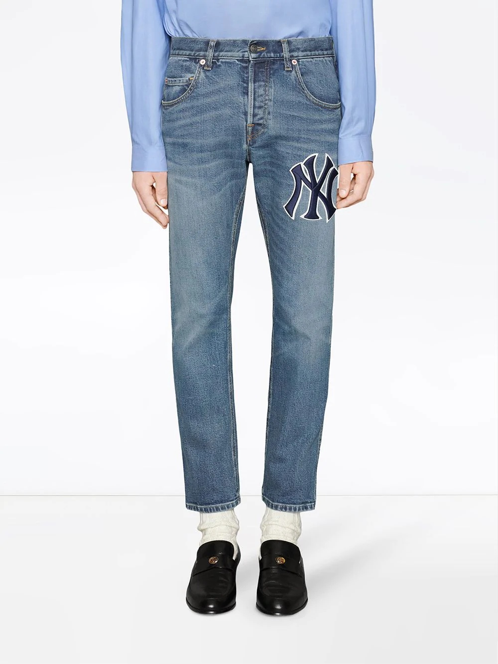 Tapered Yankees Logo Jeans - 3