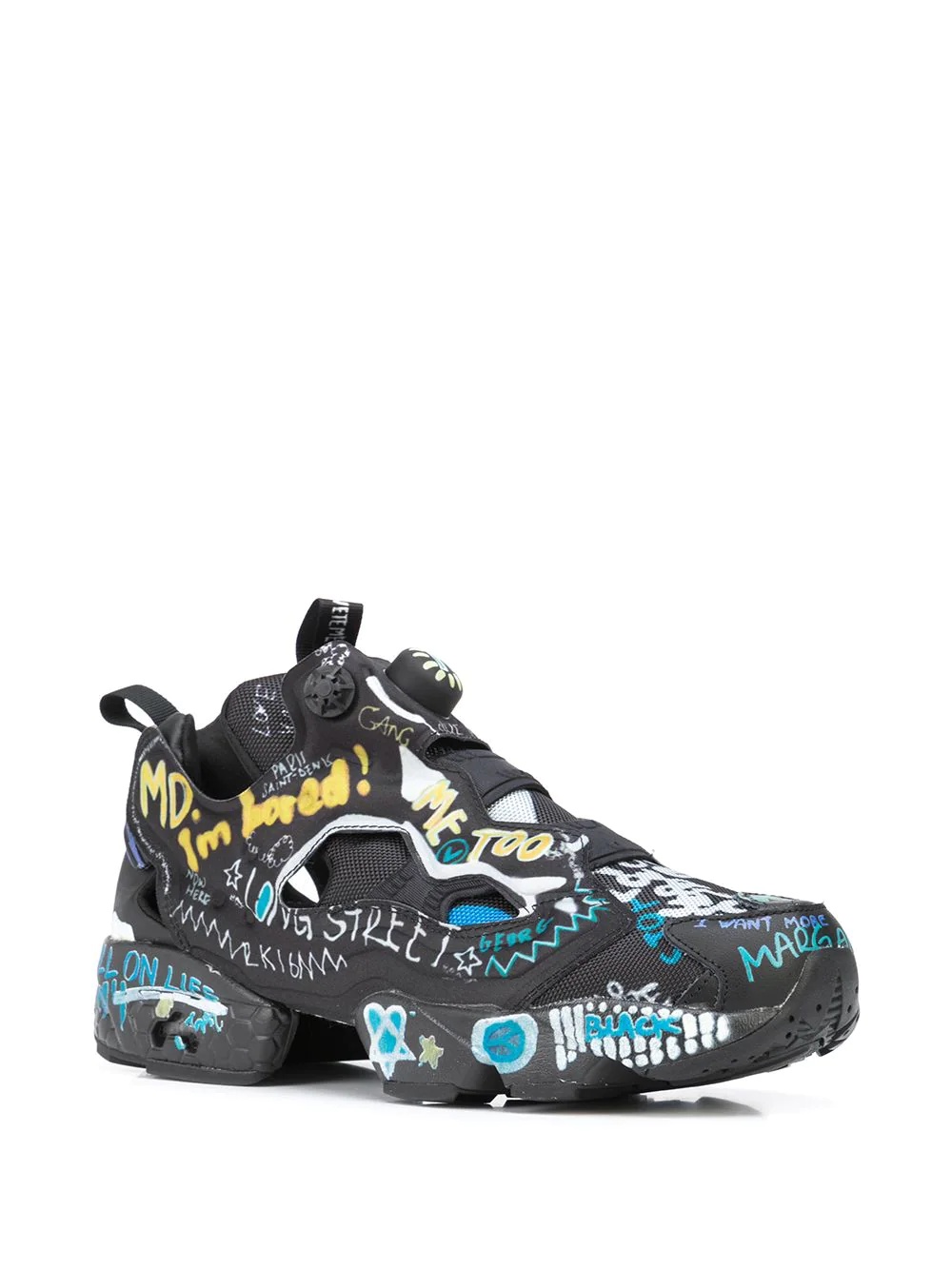 graffiti-print low-top sneakers - 2