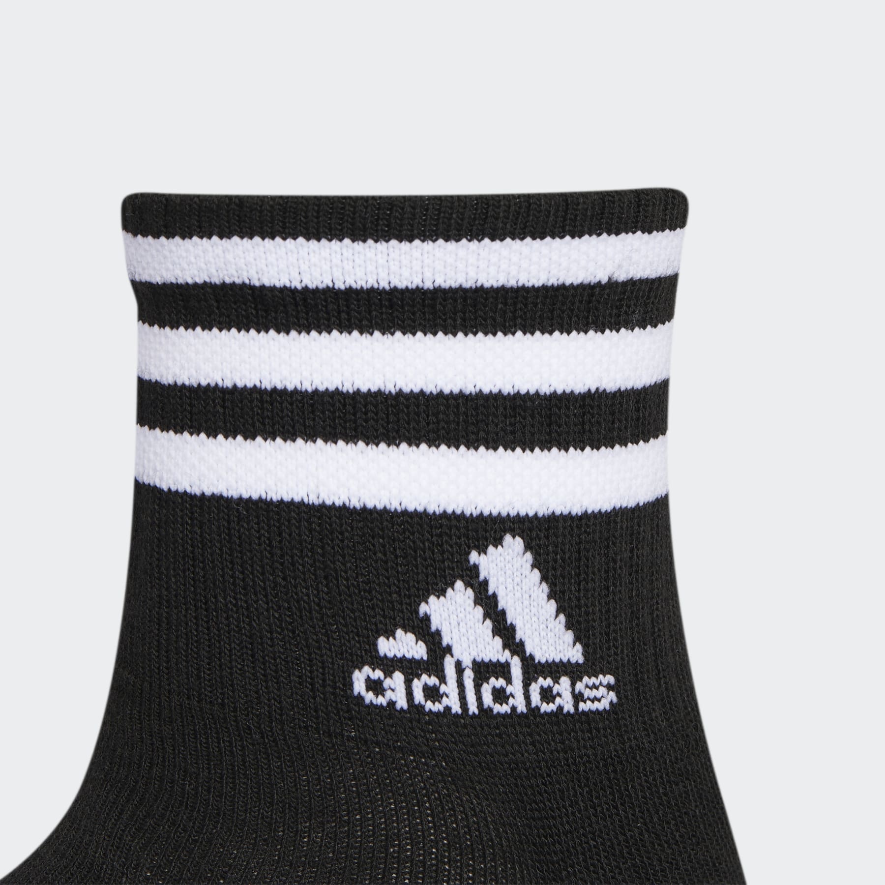 Cushioned 3-Stripes High Quarter Socks 3 Pairs - 2