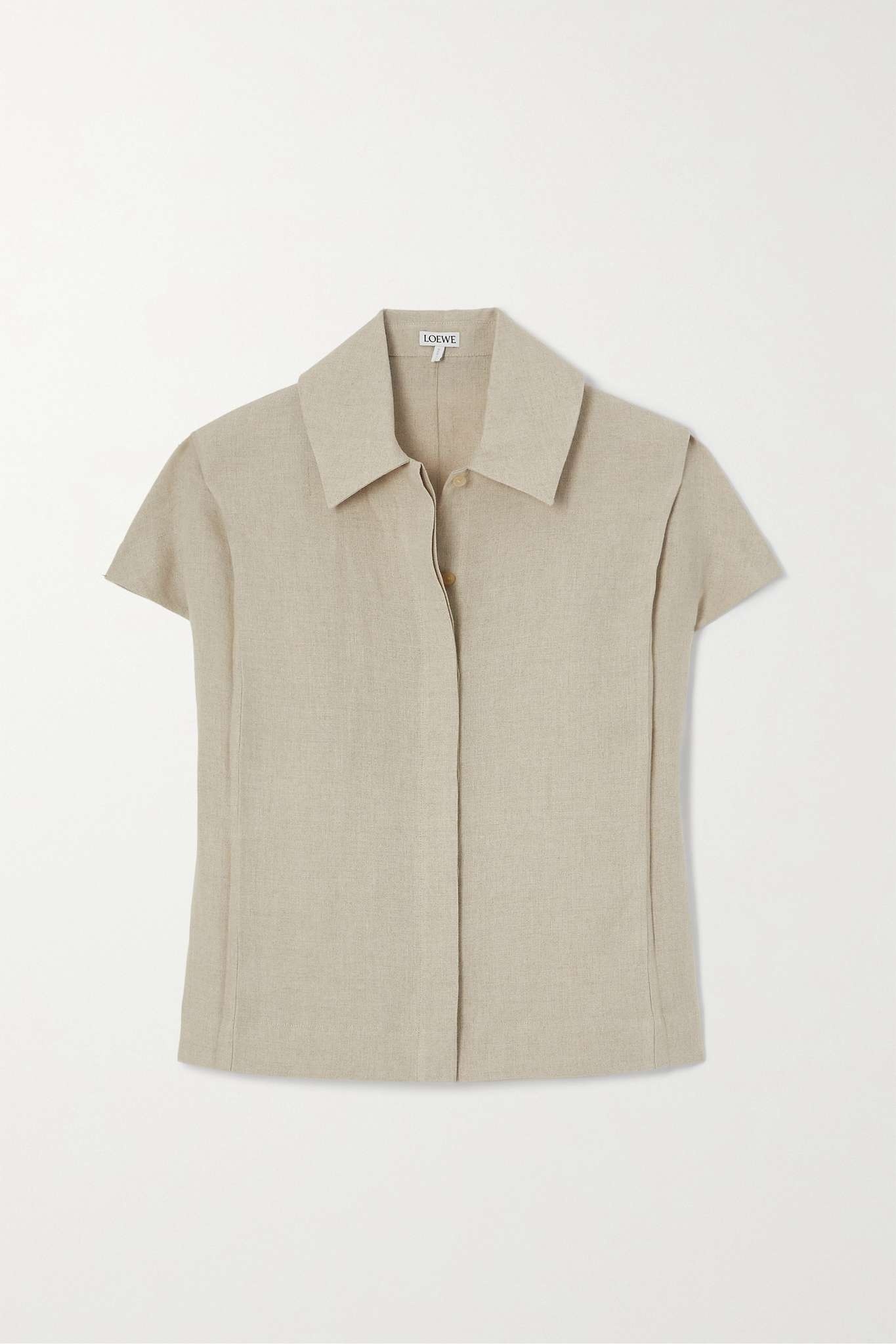 Pleated linen shirt - 1