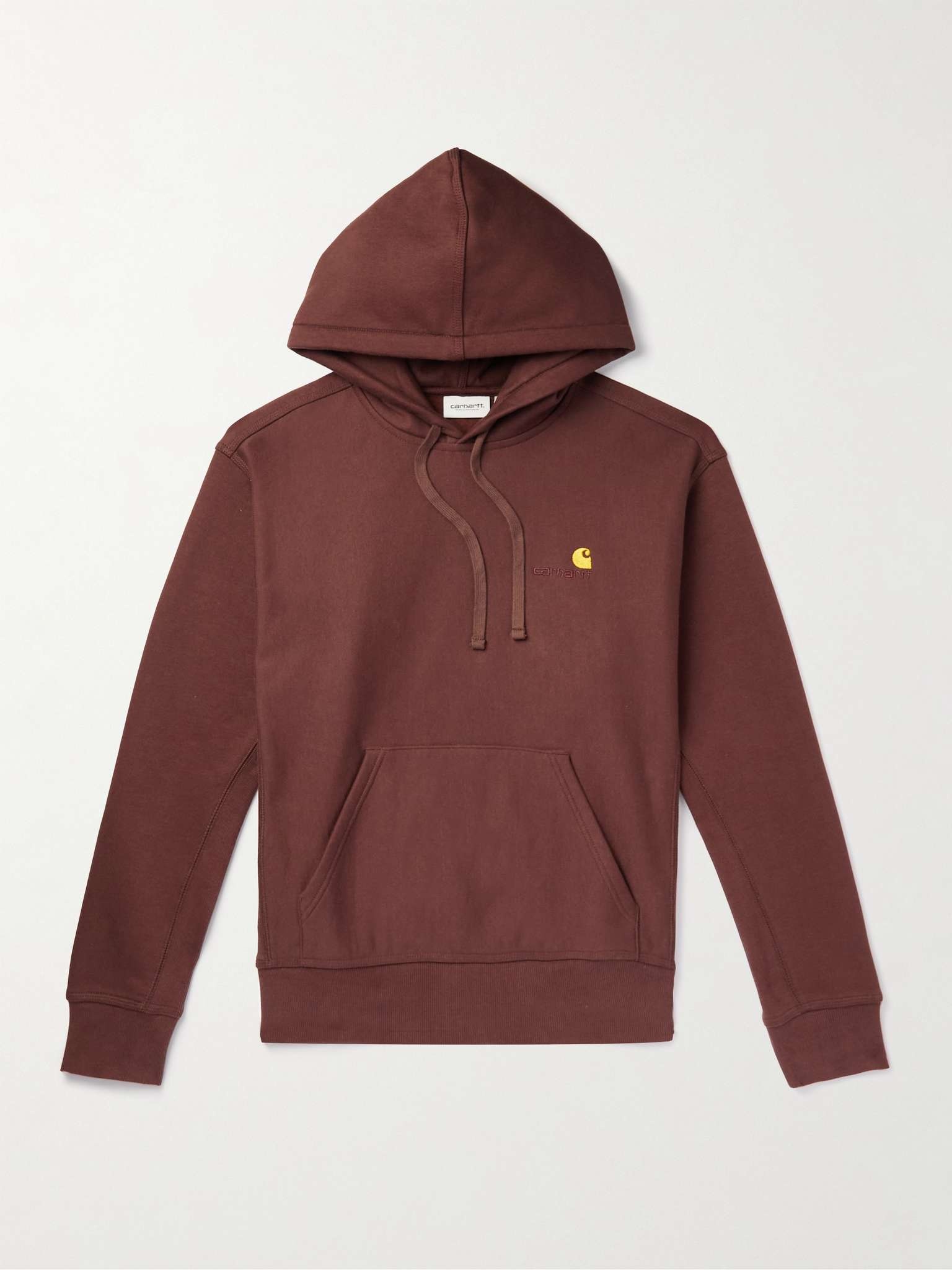 American Script Logo-Embroidered Cotton-Blend Jersey Hoodie - 1