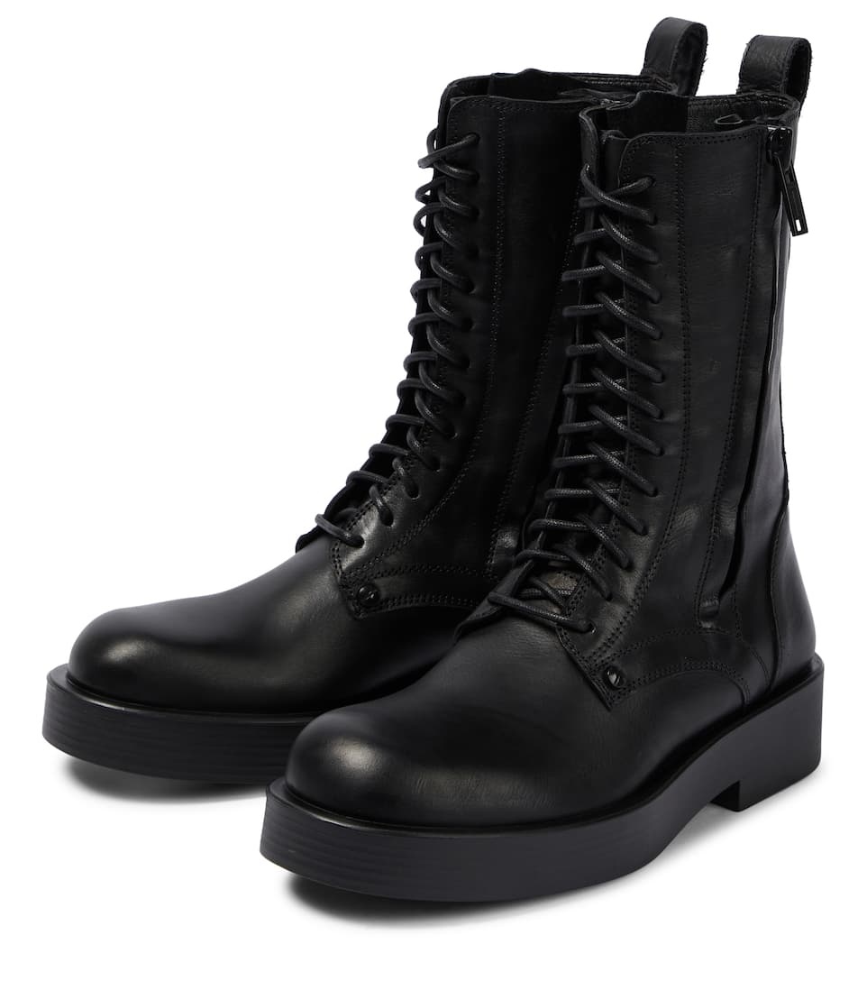 Ann Demeulemeester Maxim lace-up leather boots | REVERSIBLE