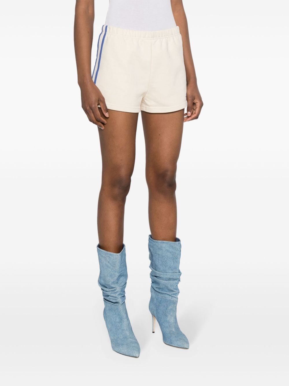 logo-embroidered jersey shorts - 3