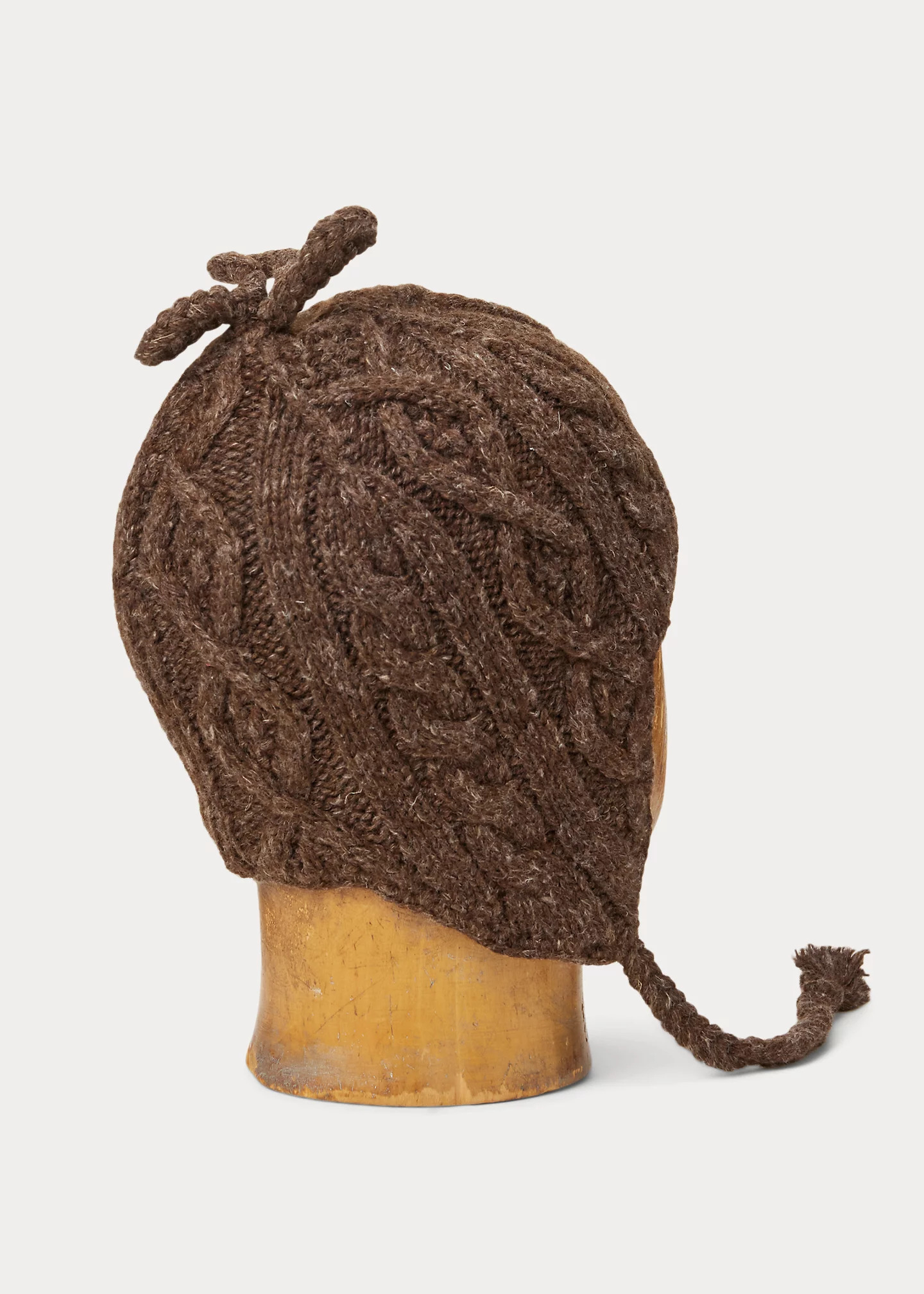Aran-Knit Earflap Cap - 2