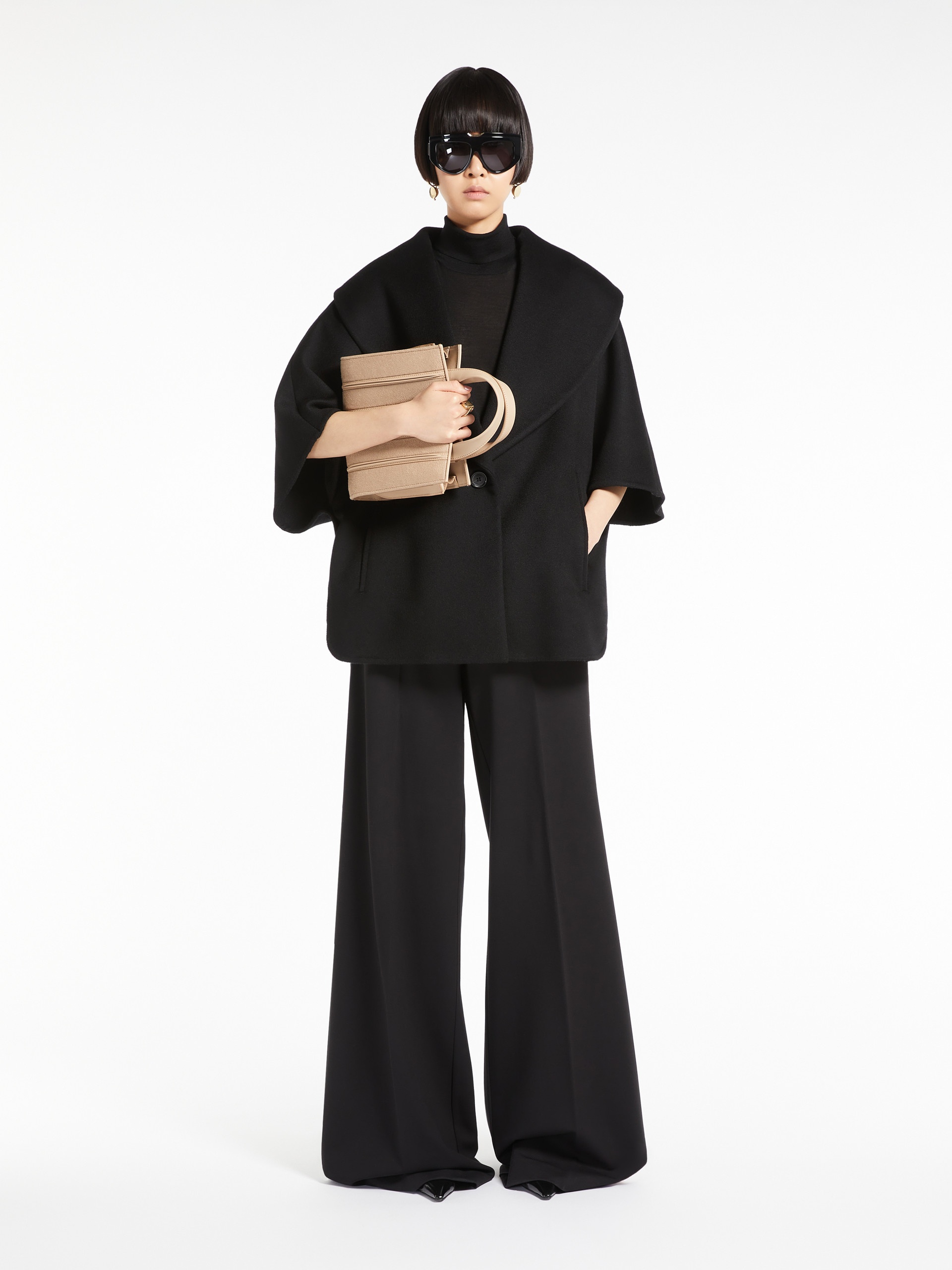 WHITNEYBAG4WS Small cashmere and leather Whitney Bag - 7