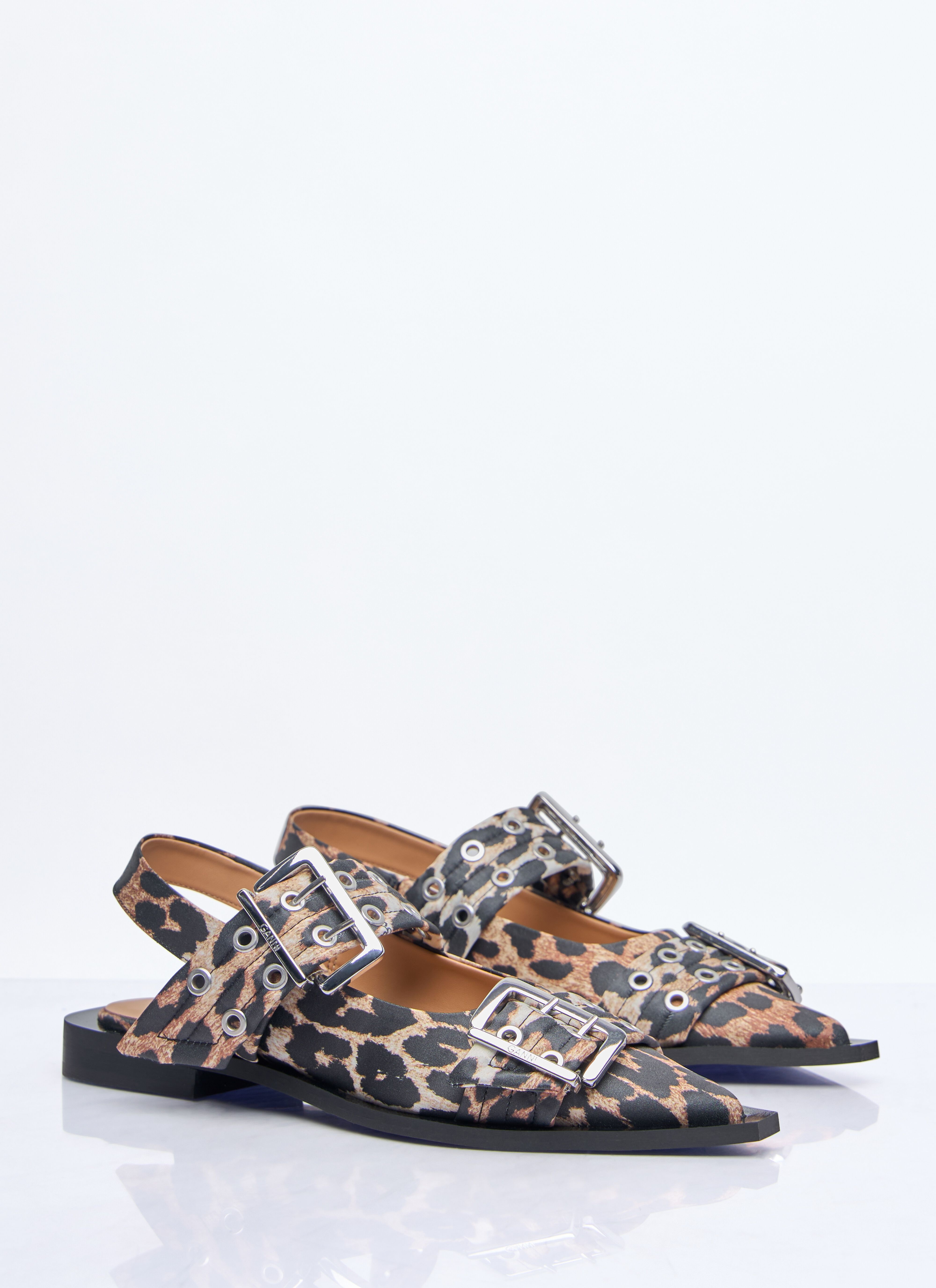 Feminine Buckle Ballerina Flats - 3
