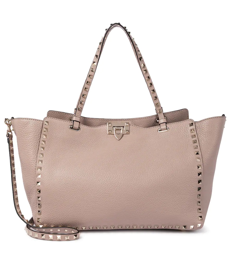 Rockstud Medium leather tote bag - 1