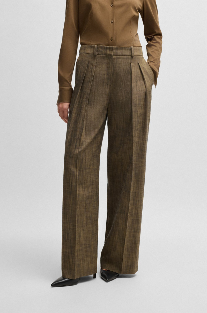REGULAR-FIT TROUSERS WITH PLEATED FRONT 2