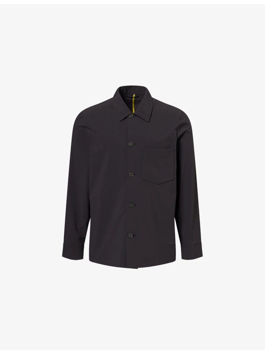 Travel Patch-Pocket Stretch-Woven Overshirt - 1