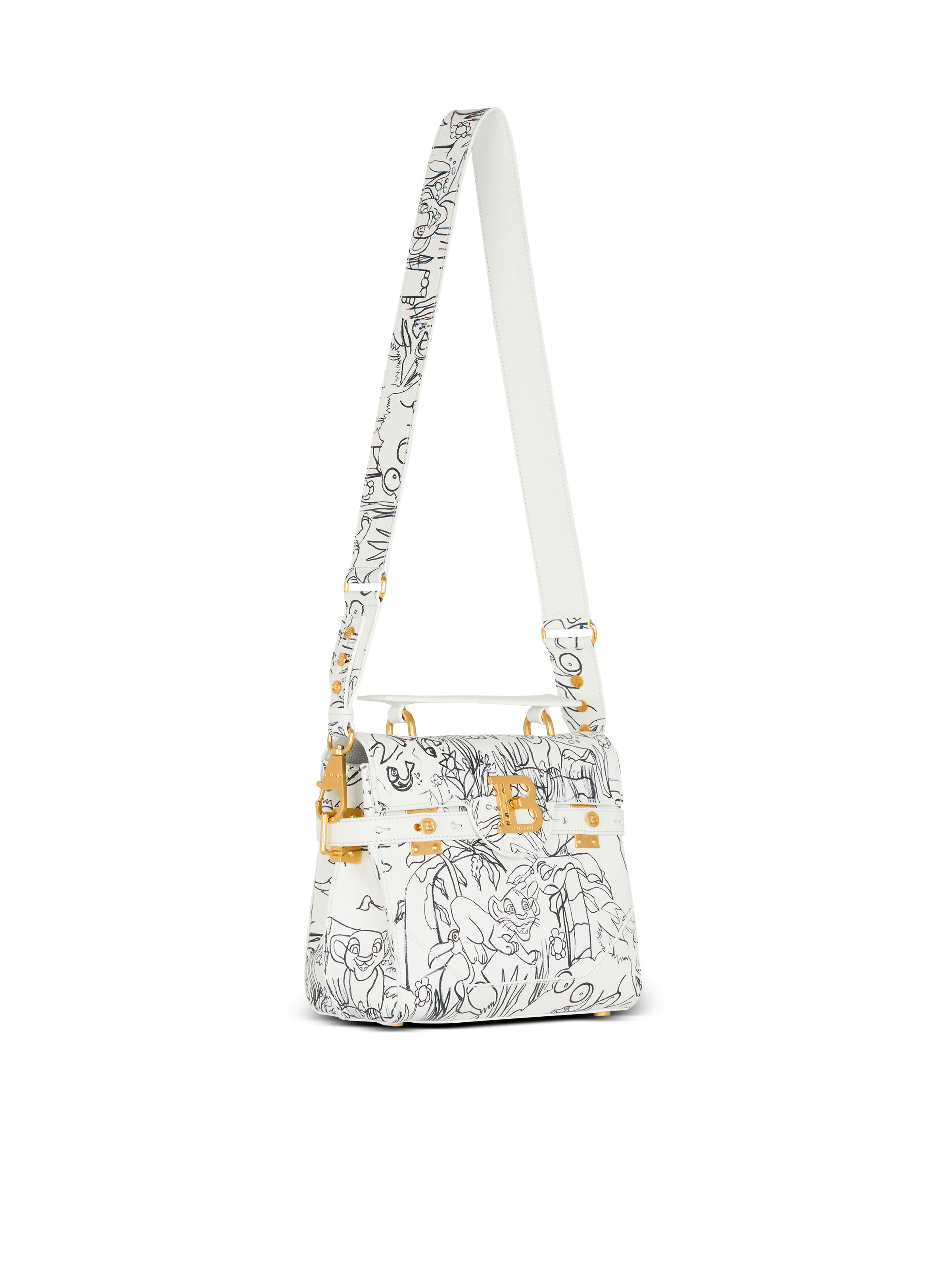 Disney x Balmain: The Lion King - B-Buzz 23 bag in Enfant Précoce print - 3