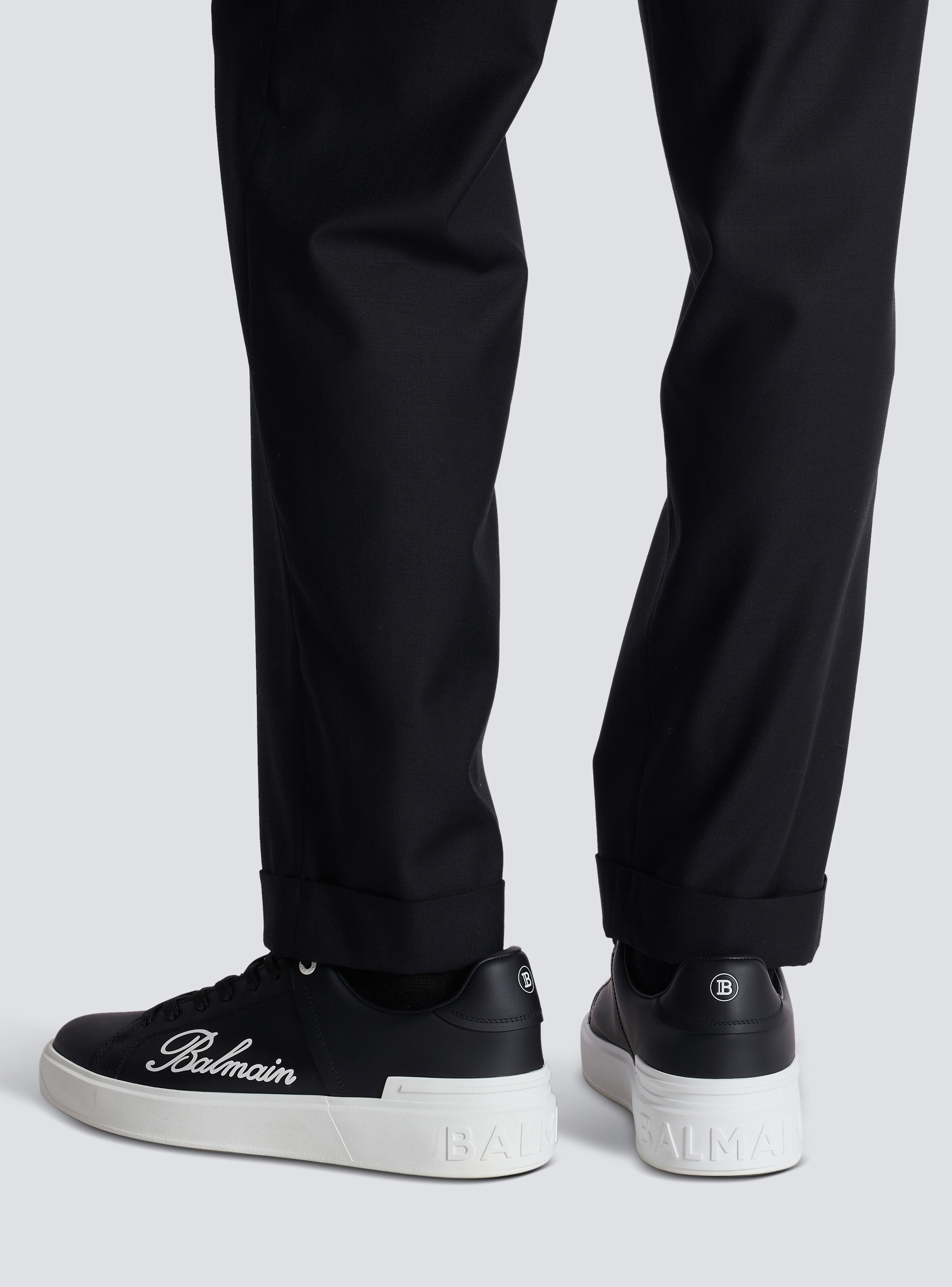 B-Court Balmain Signature calfskin sneakers - 10