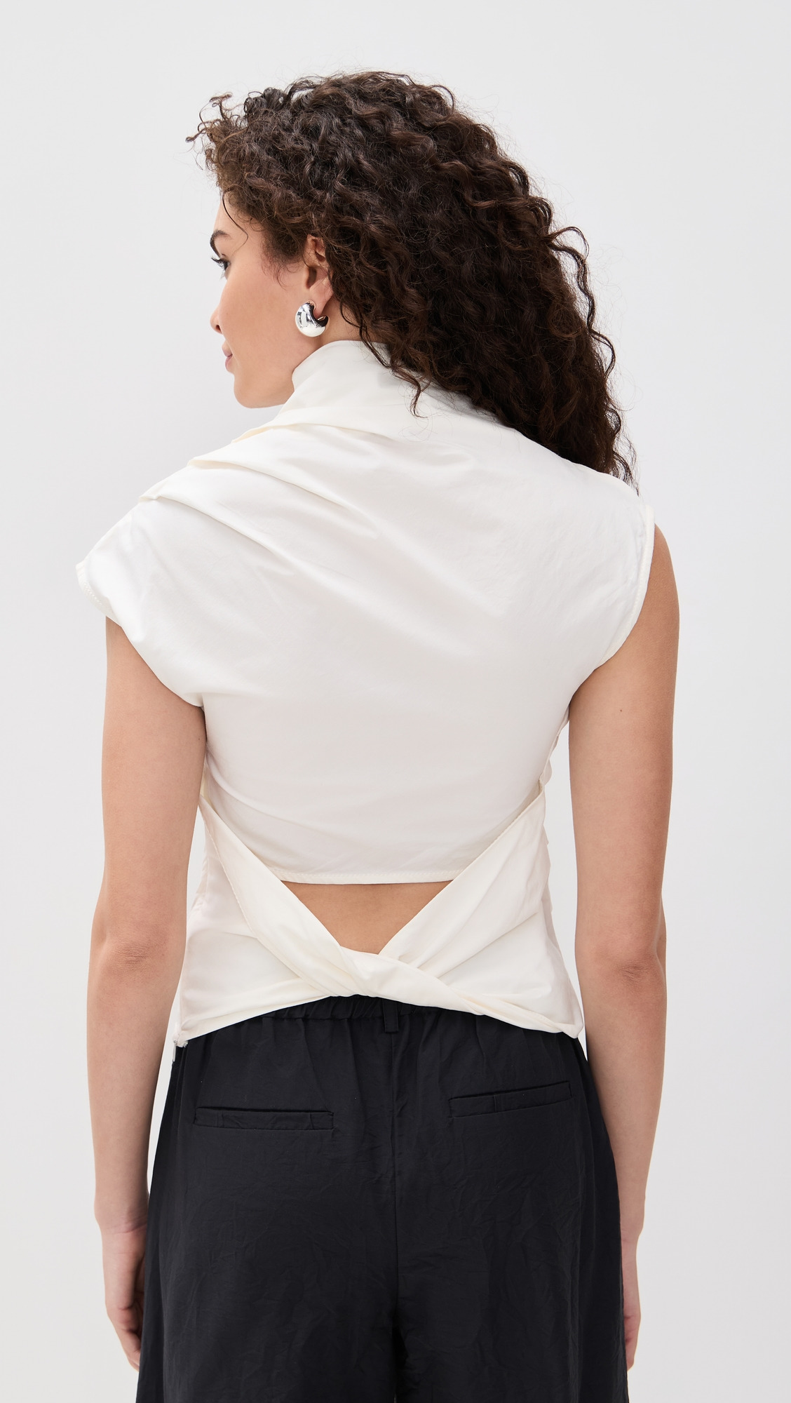 Stretch Cotton Ruched Top - 2