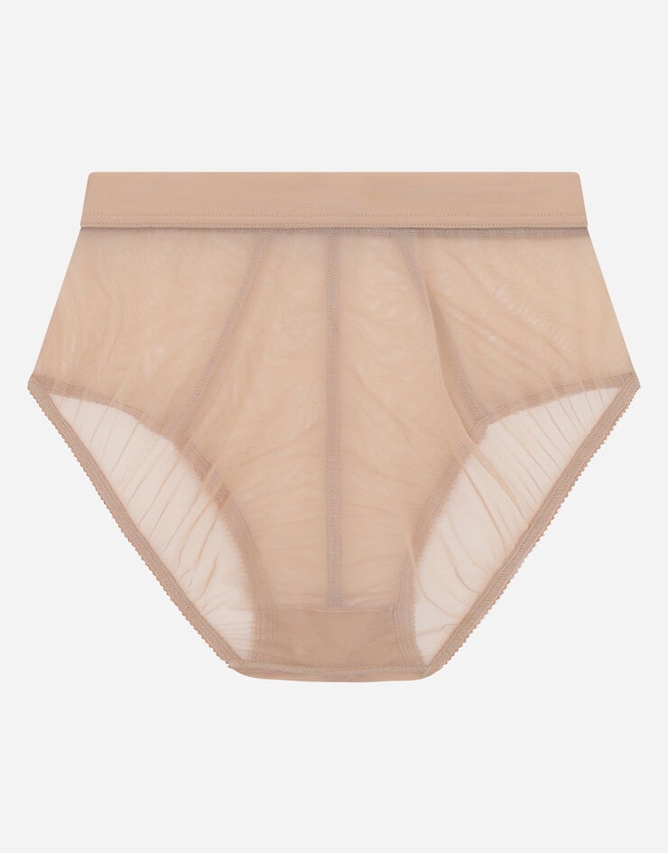 High-waisted tulle briefs with DG logo - 2